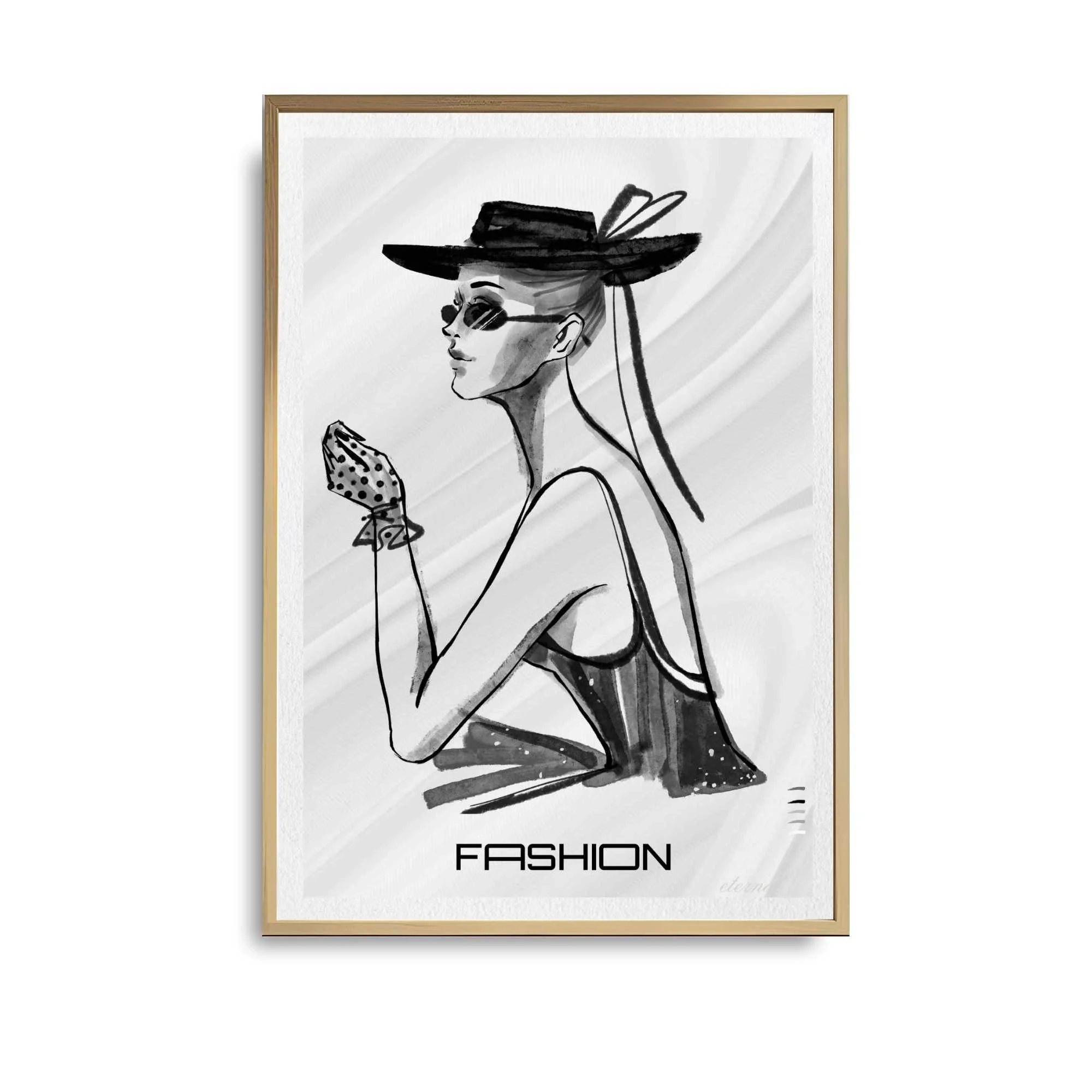 Fashion-inspired Woman in Style Art Print - Sydney Artist, Eternal Art Prints - Eternal Art & Design