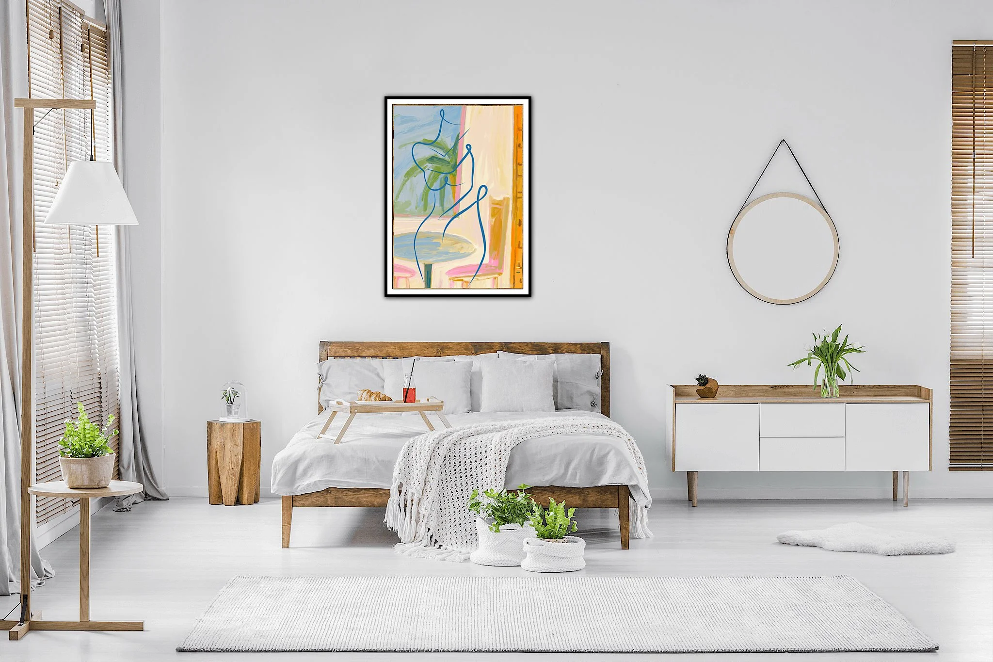 Nude Female with Summery Interior Art Print, Sydney Artist - Eternal Art & Design - Eternal Art & Design
