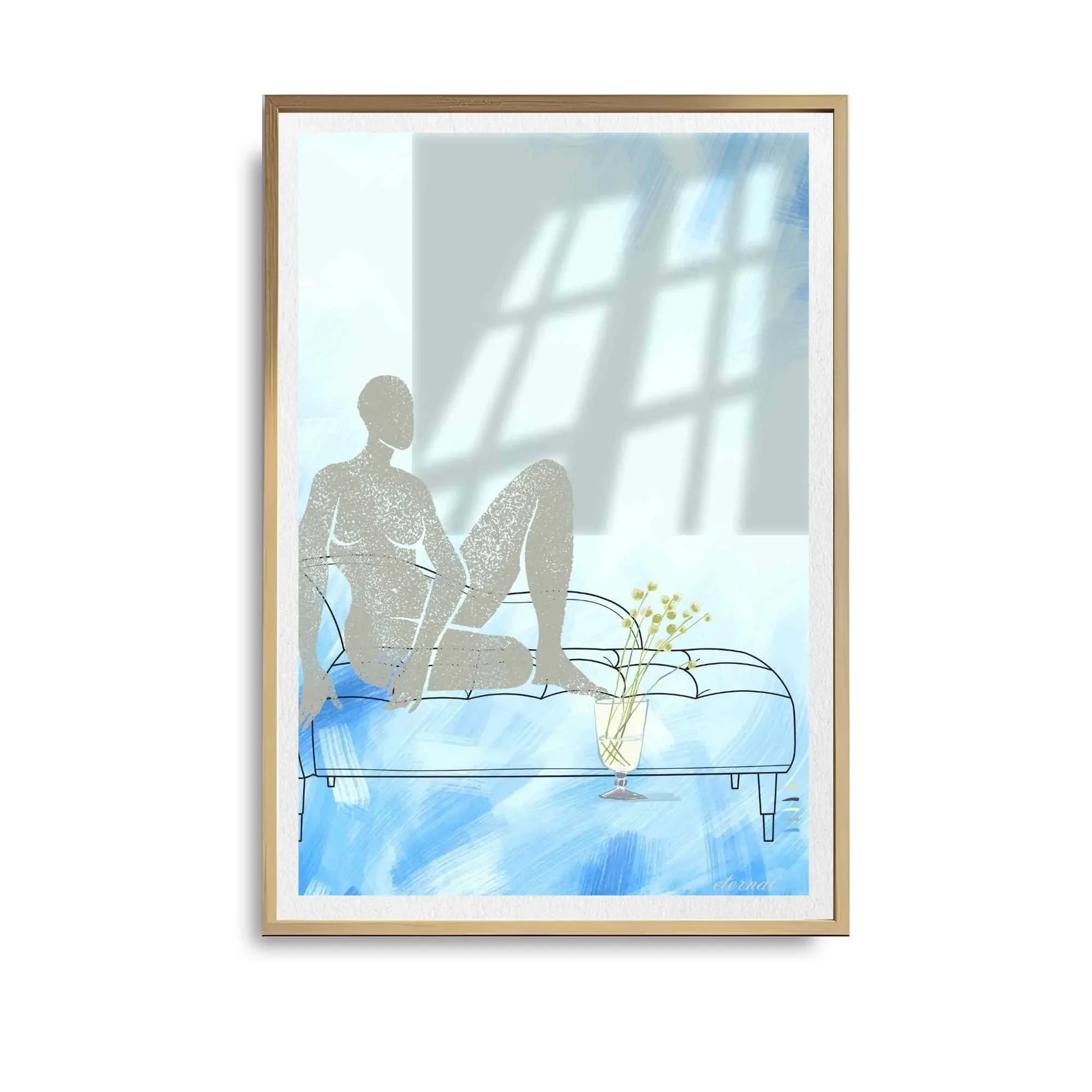 oak framed figure print. N10028 wht bg_converted.webp