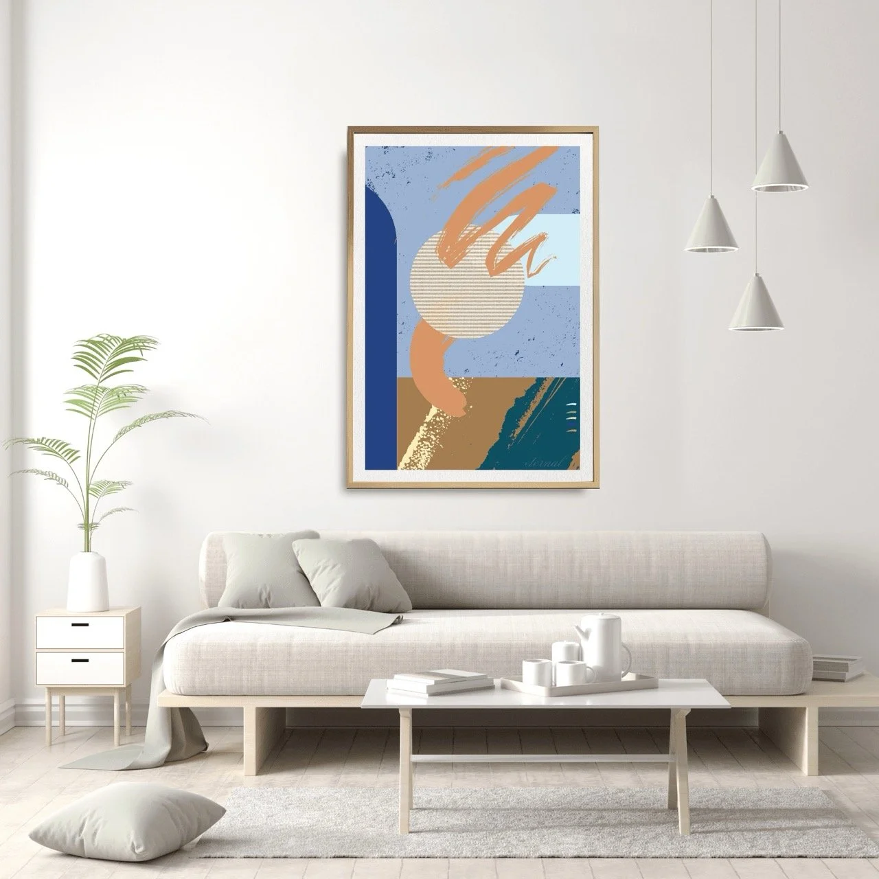 Modern Abstract Brushstrokes Art Print - Sydney Artist, Eternal Art Prints - Eternal Art & Design