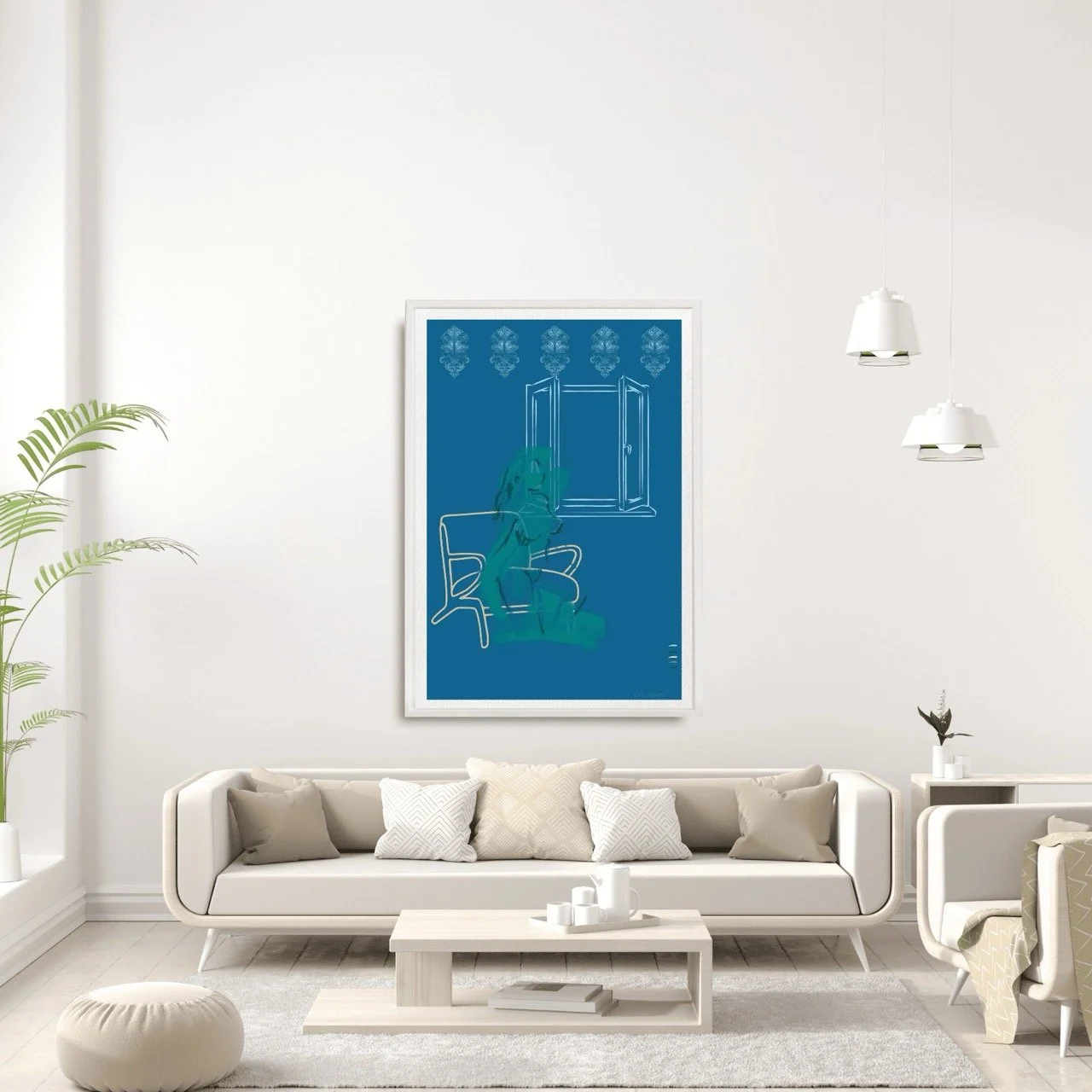 Female figure Nude in Window Wall Art Print, Sydney Artist - Eternal Art Prints - Eternal Art & Design