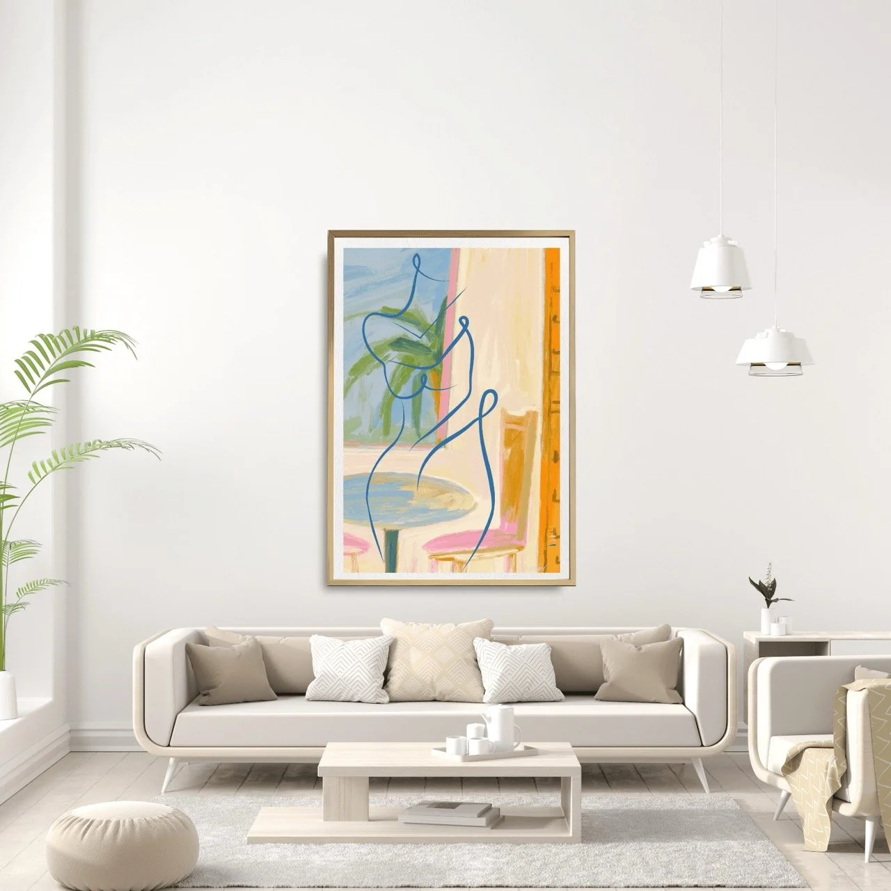 Nude Female with Summery Interior Art Print, Sydney Artist - Eternal Art Prints - Eternal Art & Design