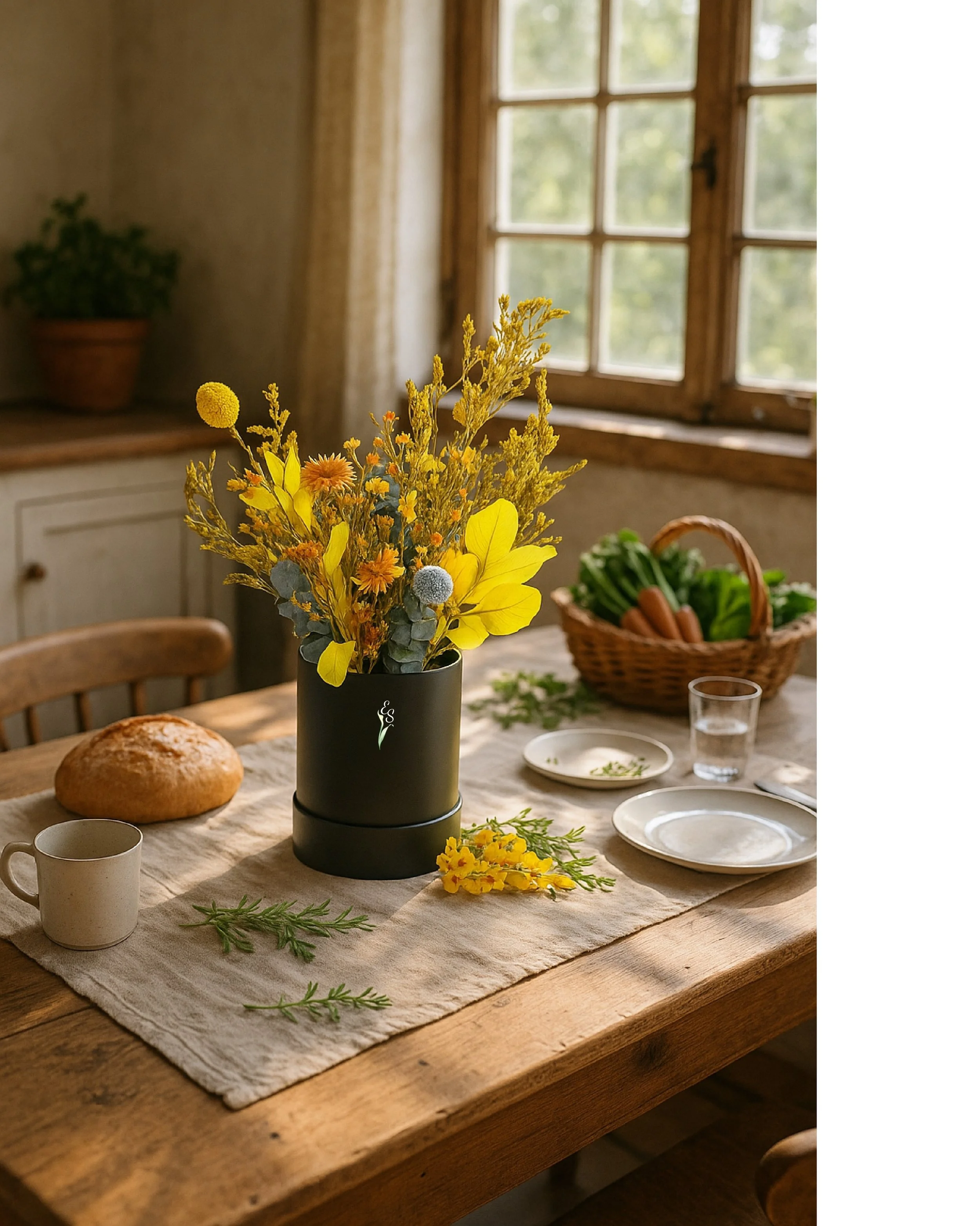 Sun-Kissed Maple Bouquet Gift Box - Eternal Stems. Handcrafted dried & preserved arrangement Sydney - Eternal Art & Design