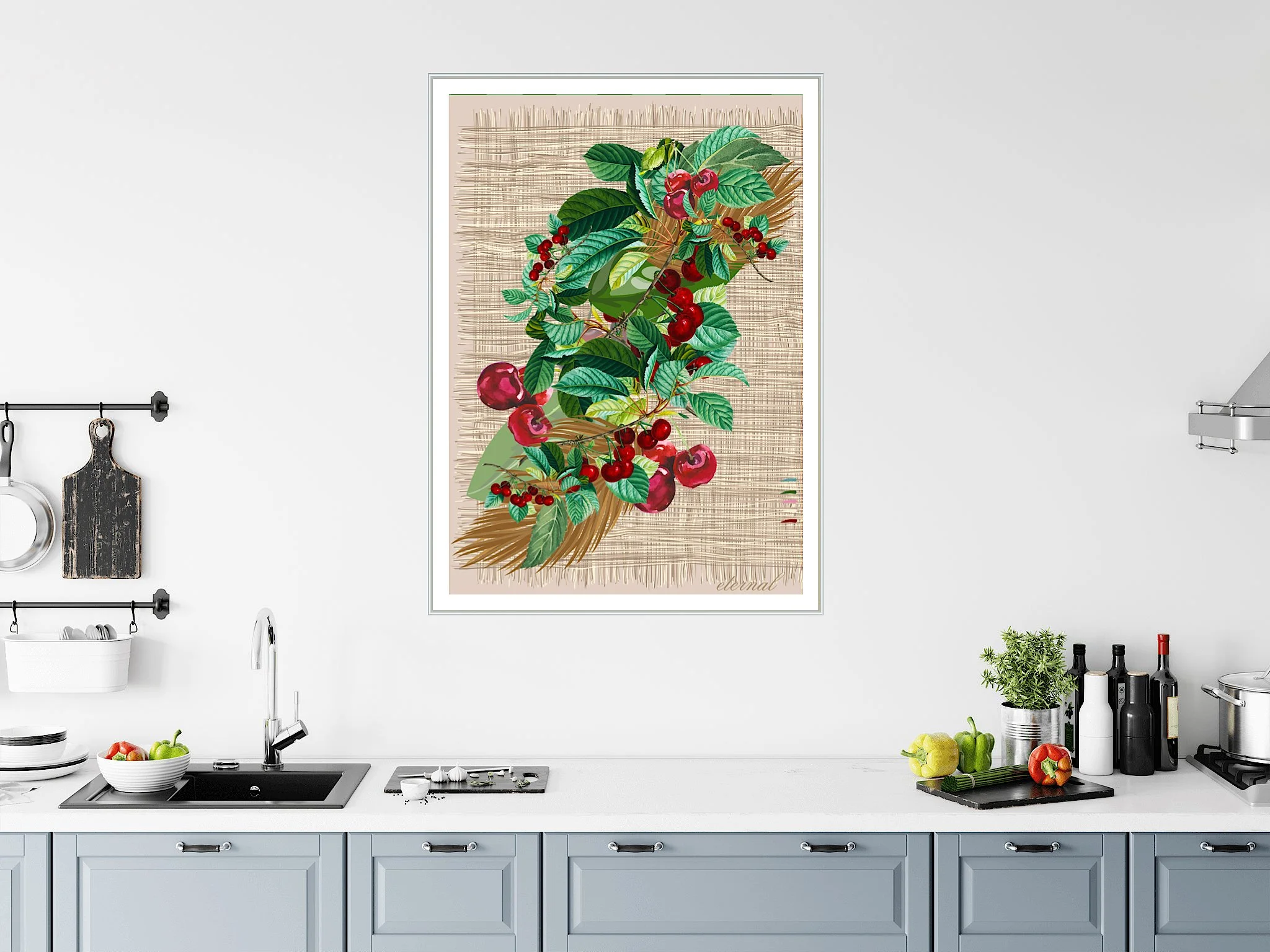 Blossoming Cherry Botanical Print - Special Edition Wall Art Eternal Art & Design - Eternal Art & Design