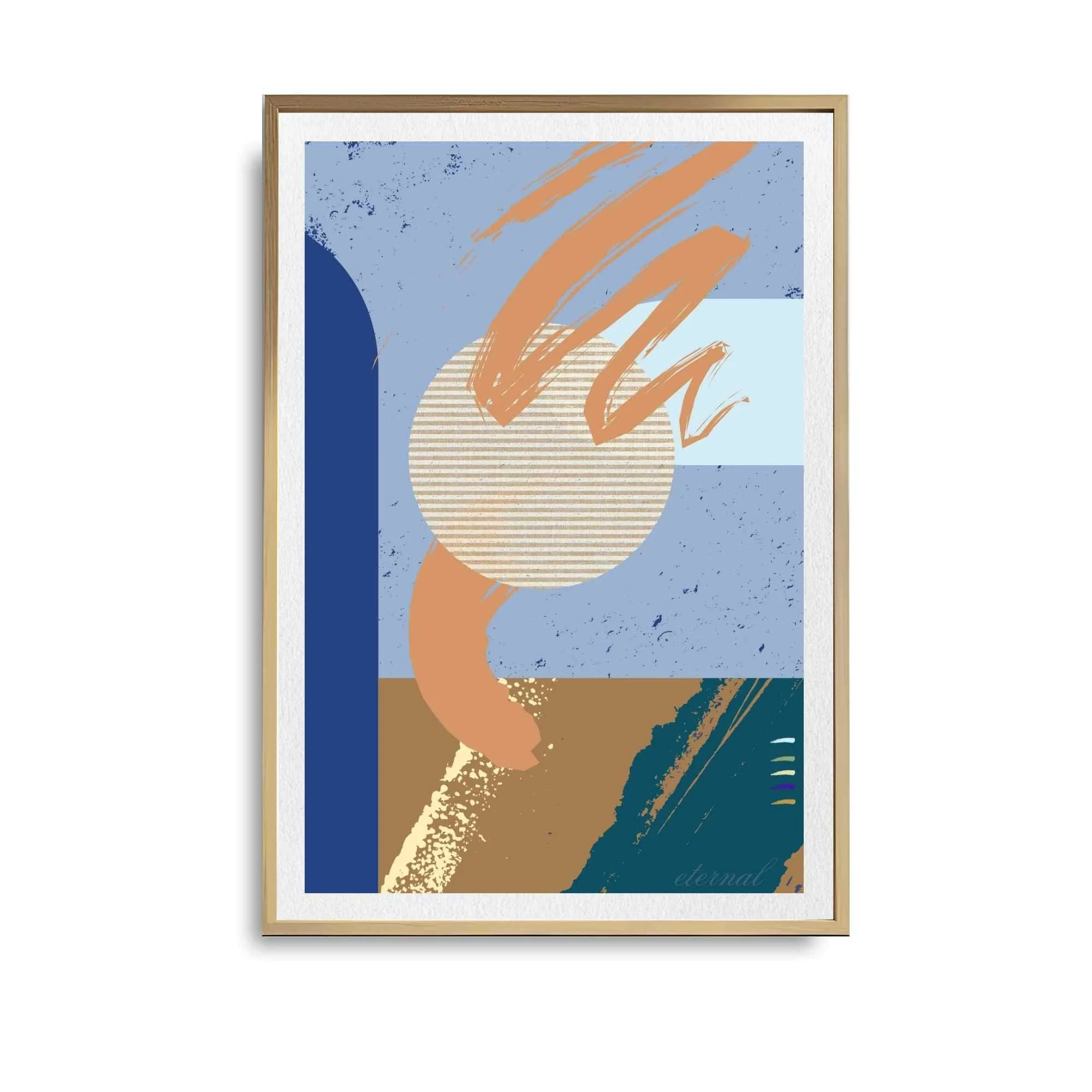 Modern Abstract Brushstrokes Art Print - Sydney Artist, Eternal Art Prints - Eternal Art & Design