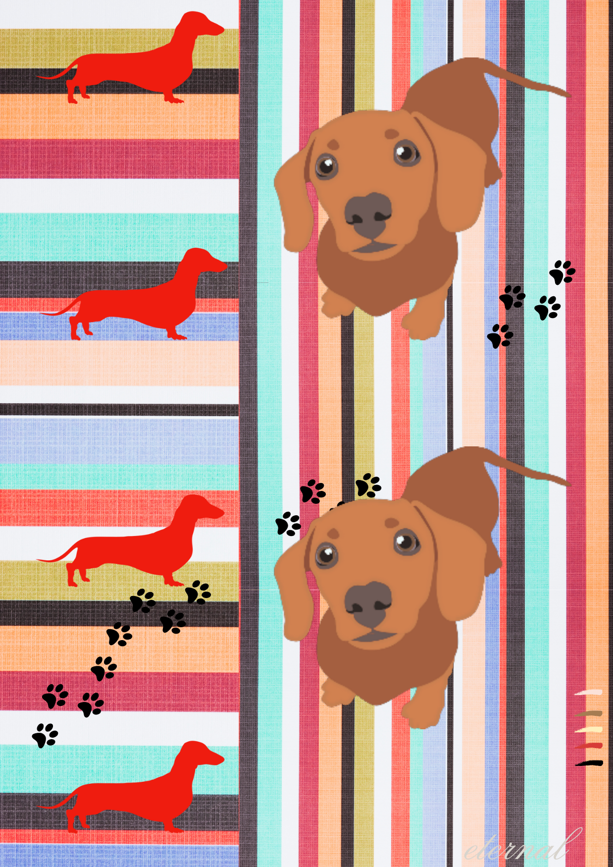 Dachshund Sausage Dog Wall Art Print - Sydney Artist, Eternal Art Prints