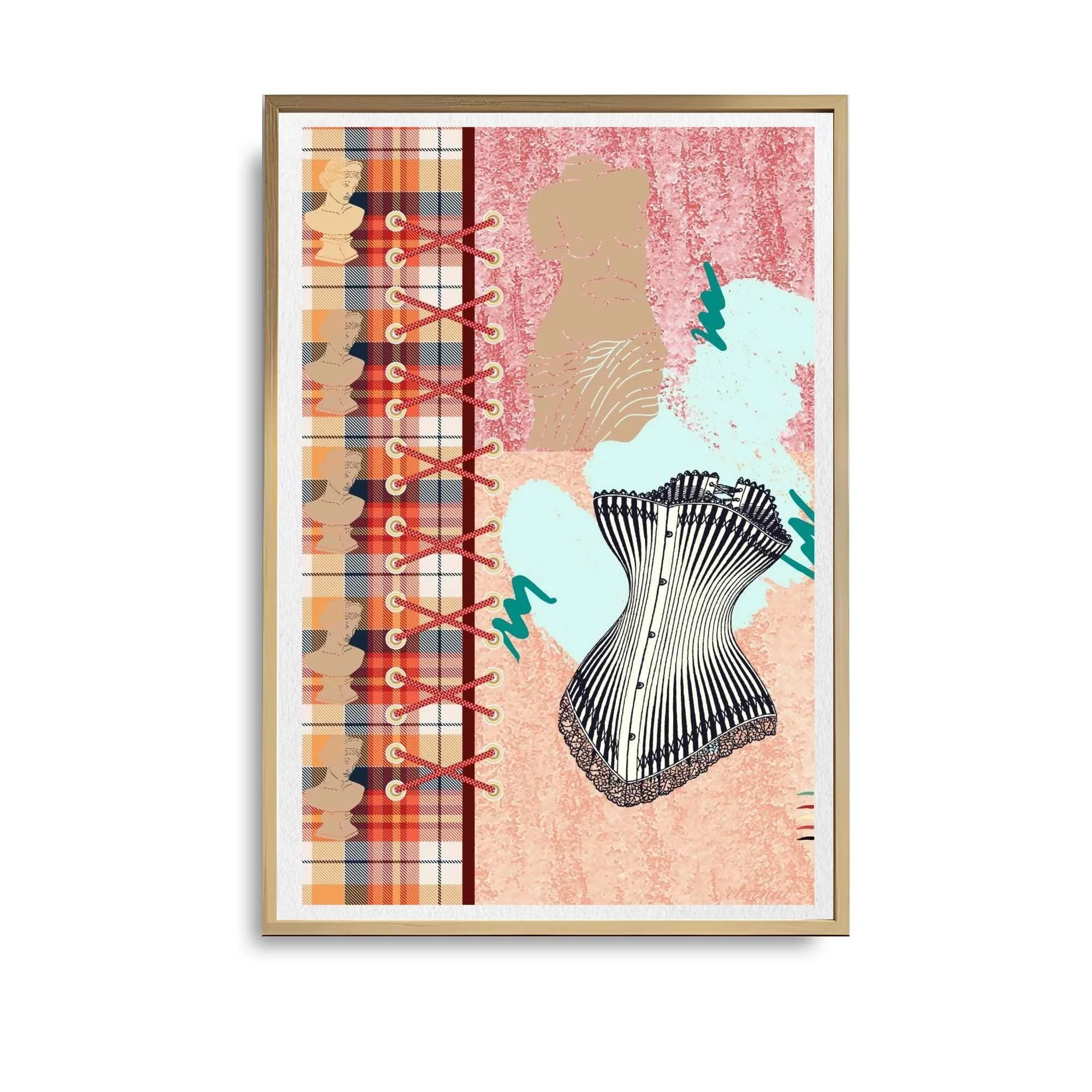 Vintage Corset Art Print, Sydney Artist - Eternal Art Prints - Eternal Art & Design