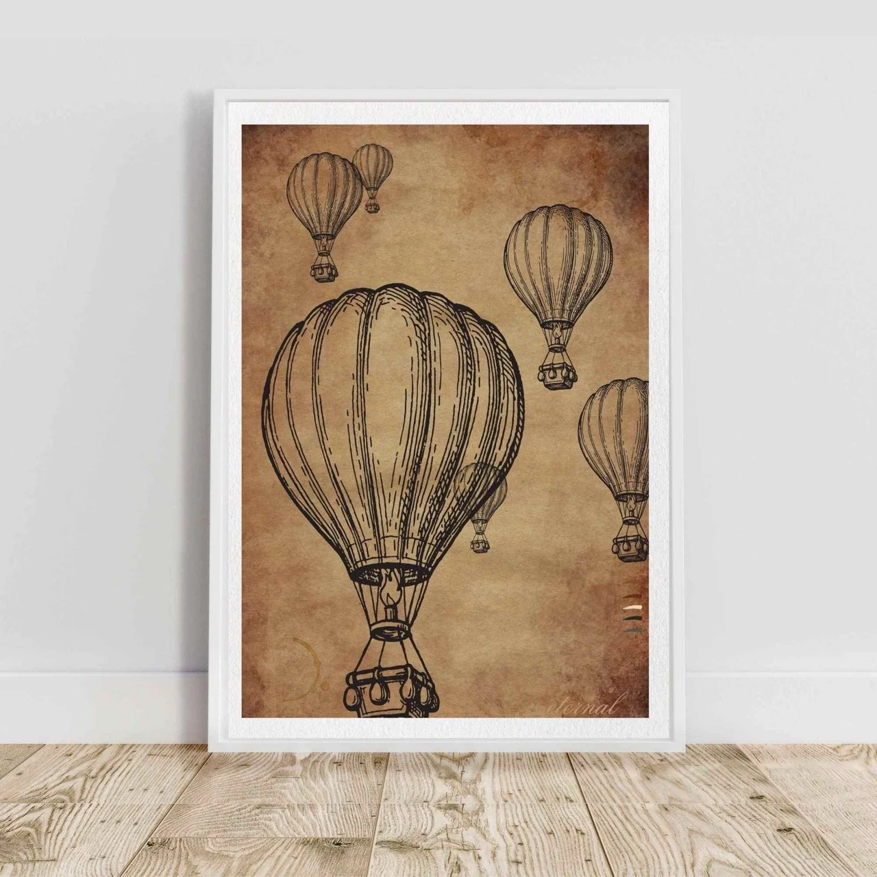 Hot Air Balloons Wall Art Print , Eternal Art Prints - Eternal Art & Design