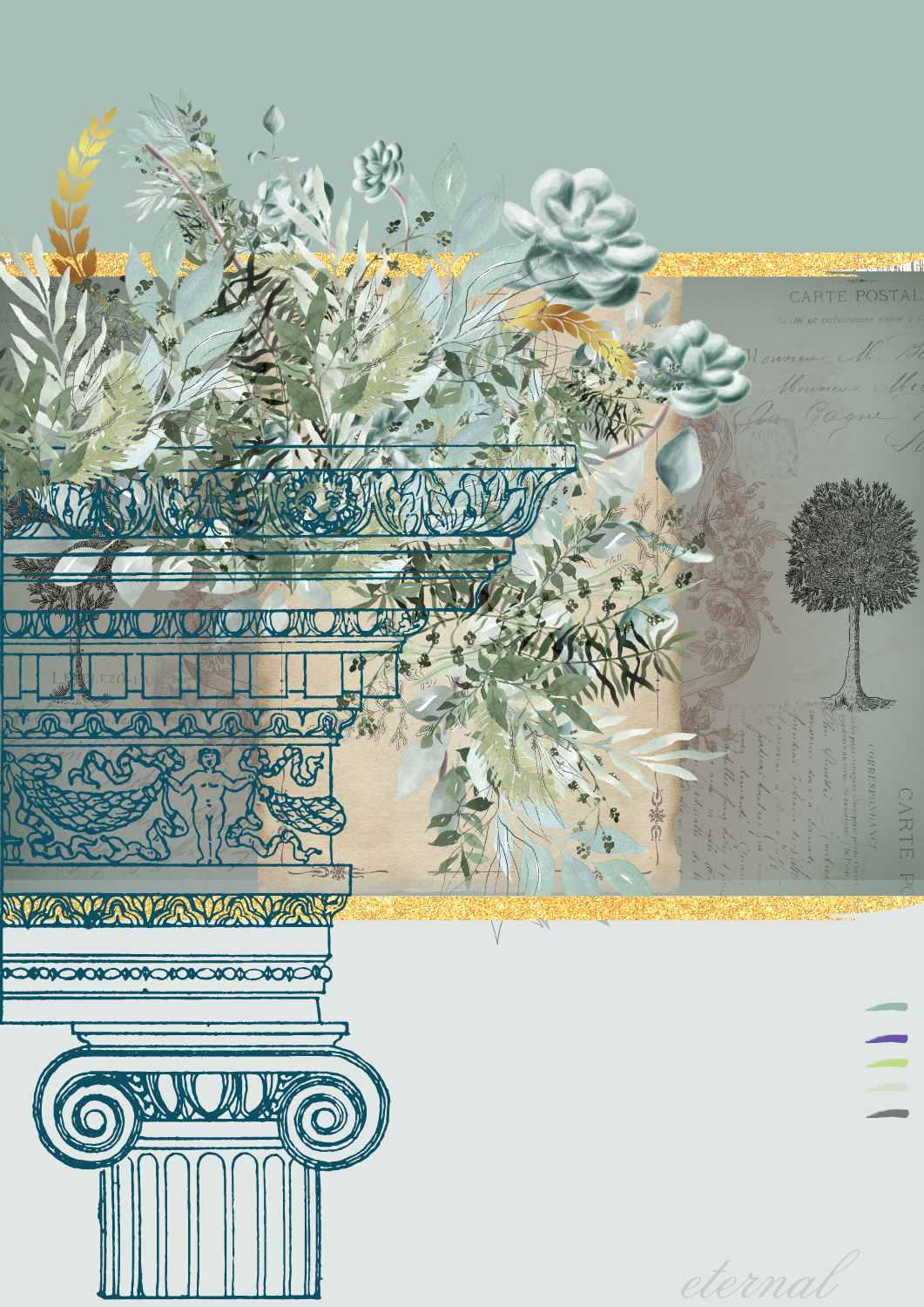 Vintage French-Inspired Botanical Print - Special Edition Wall Art Eternal Art Prints