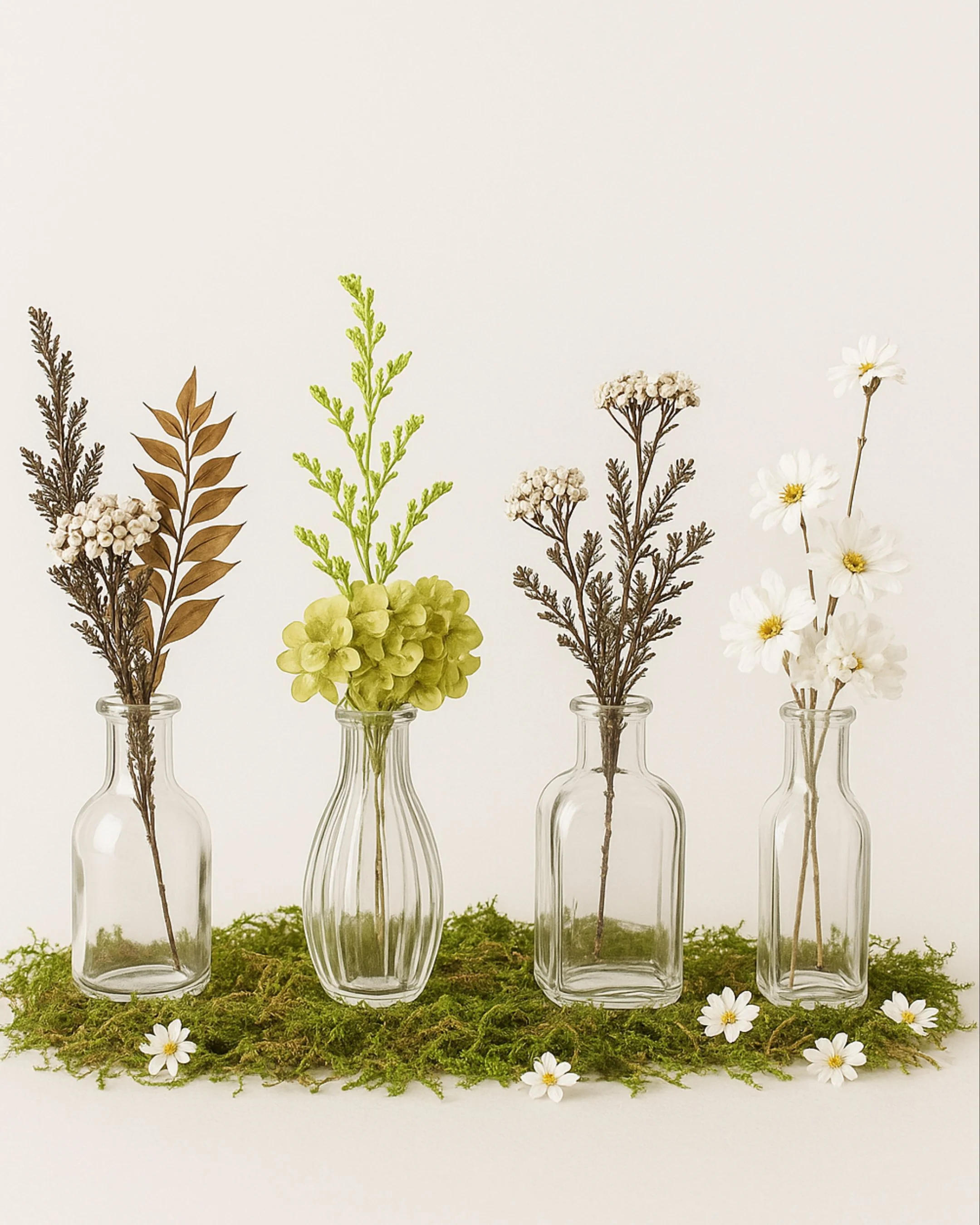 Love Bud Styling Set Natural - Eternal Stems. Handcrafted dried & preserved arrangement - Eternal Art & Design