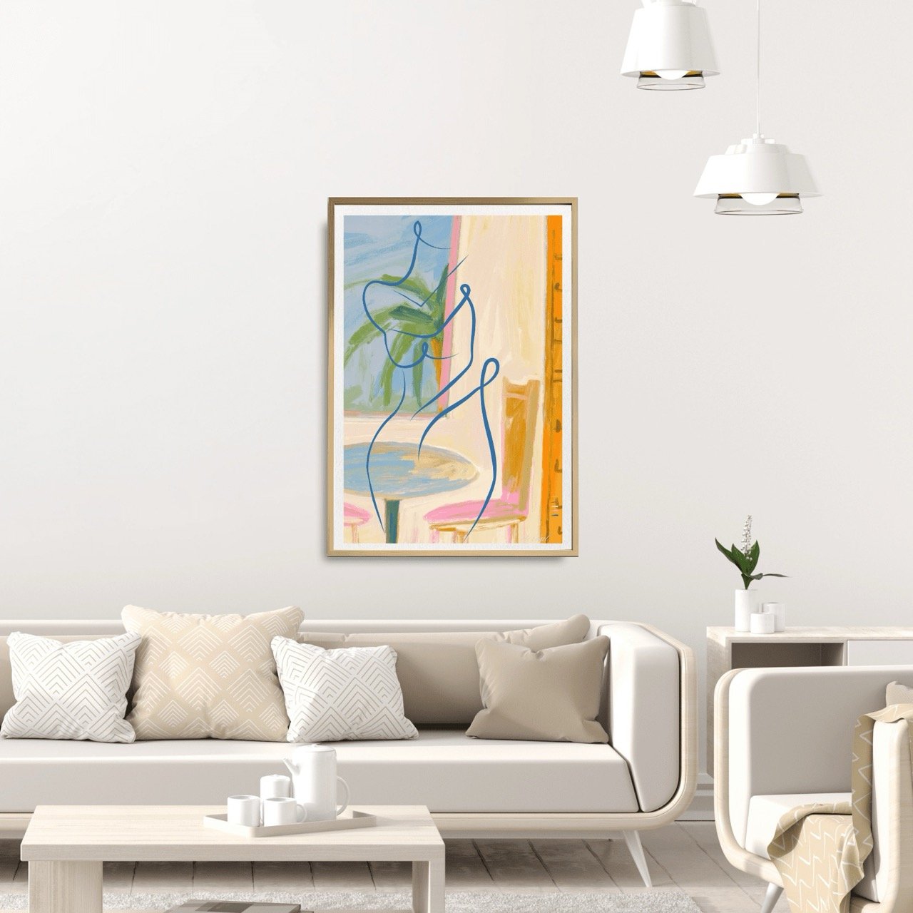 Nude Female with Summery Interior Art Print, Sydney Artist - Eternal Art Prints - Eternal Art & Design
