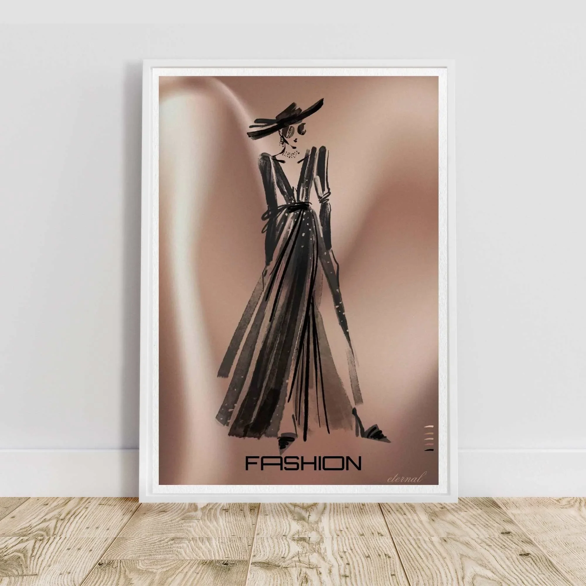 white framed fashion print N10042 cnr_converted.webp