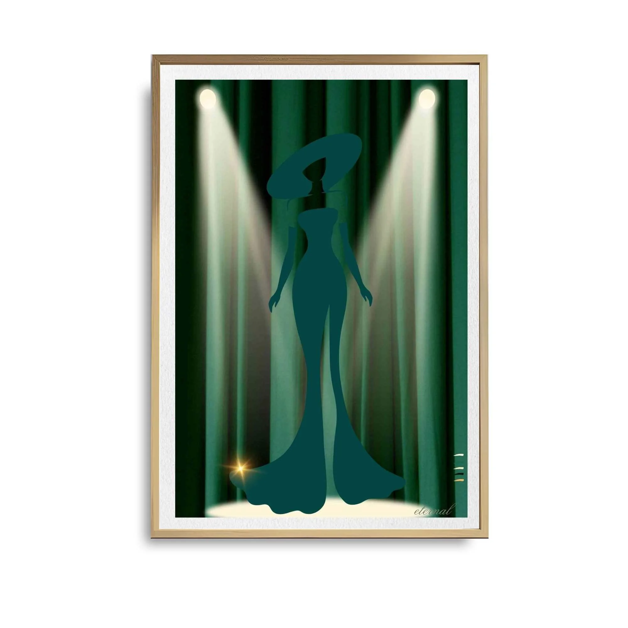 Rainbow Stage Icon in Gree Art Print - Sydney Artist, Eternal Art Prints - Eternal Art & Design