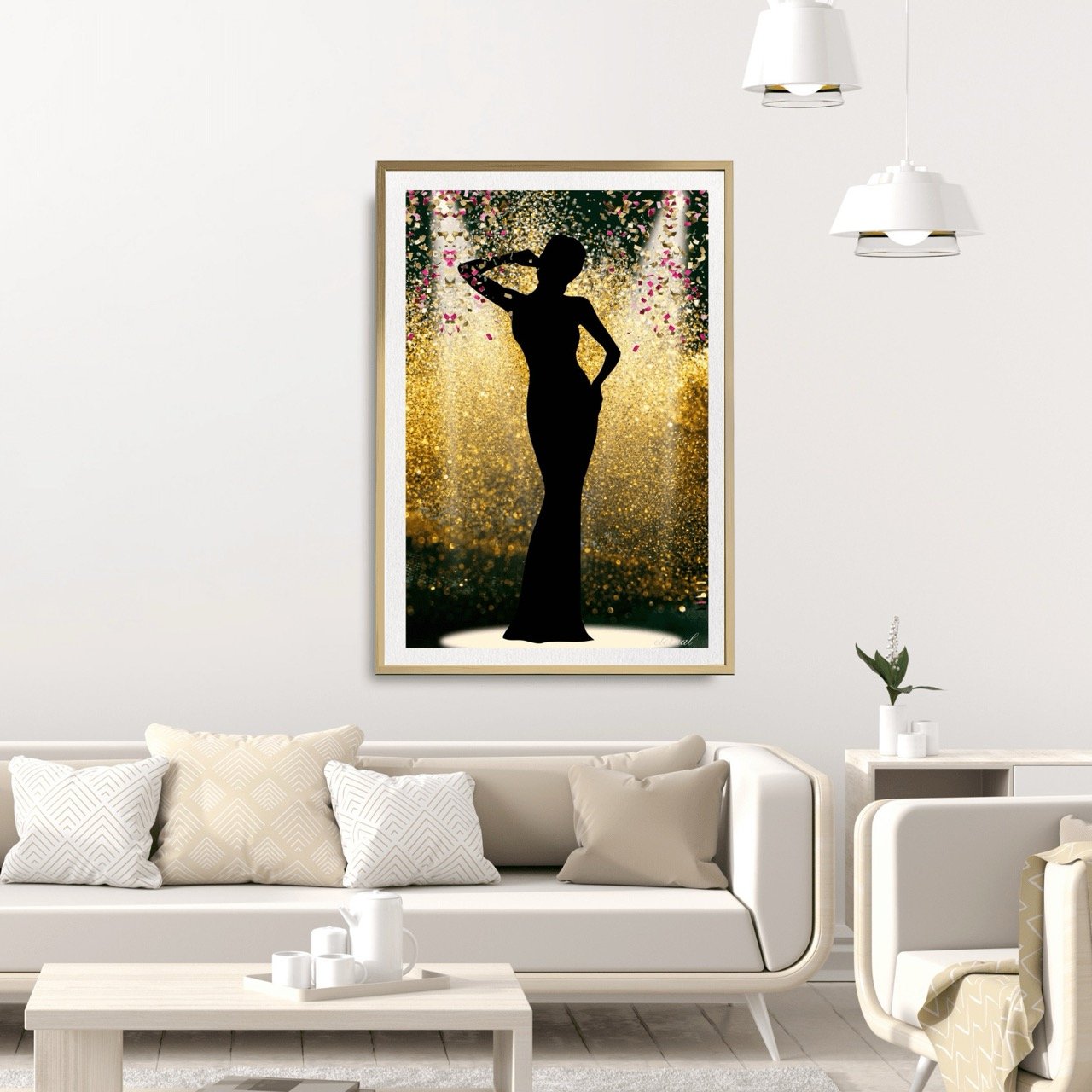 Gold Stage Icon Art Print - Sydney Artist, Eternal Art Prints - Eternal Art & Design