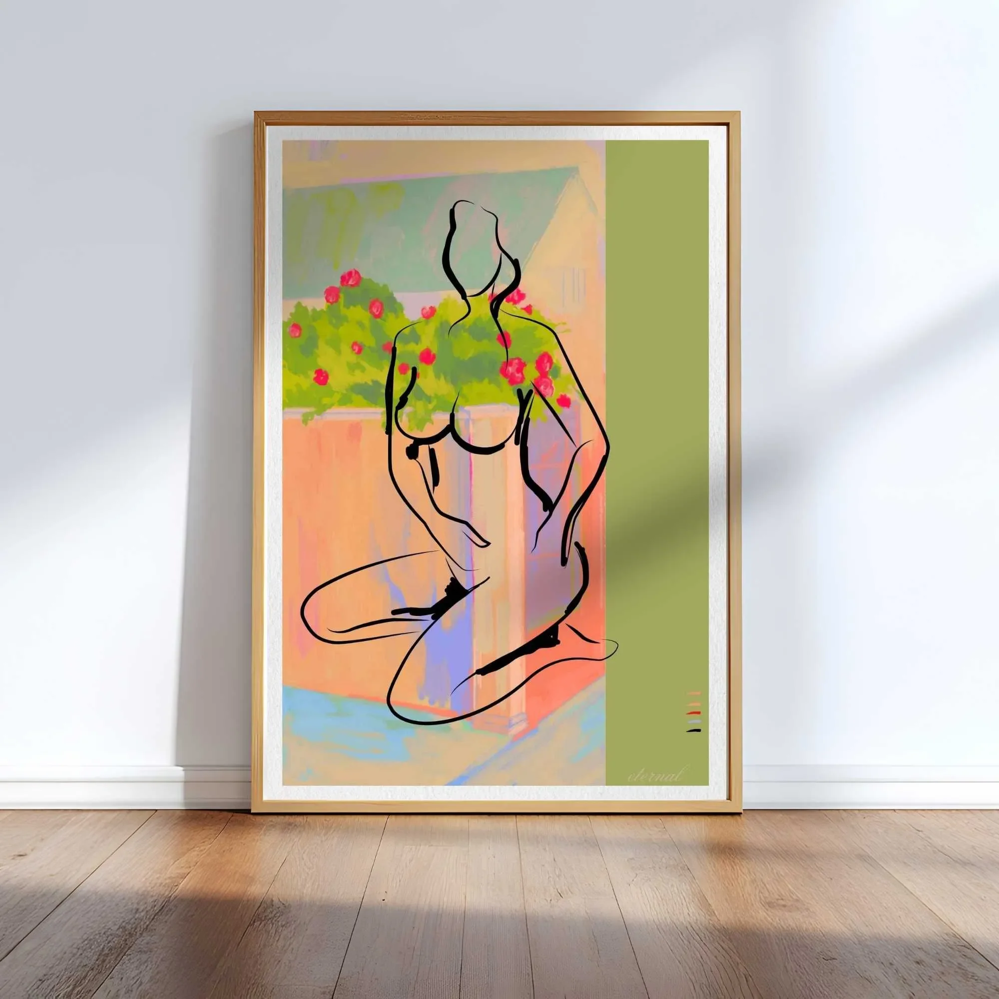 oak framed nude sketch N10011 cnr_converted.webp