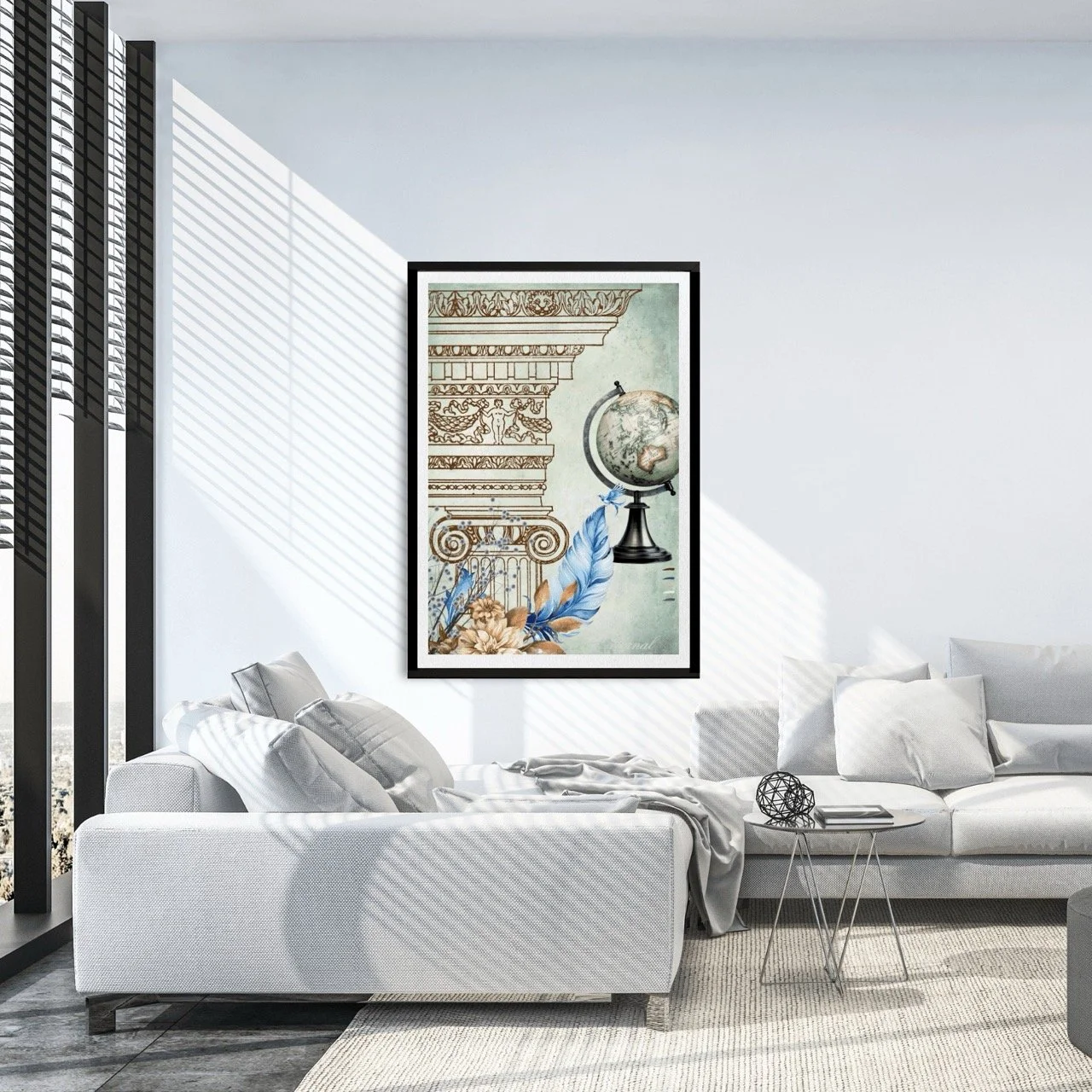 Vintage Architecture & Botanical Old World Print - Special Edition Wall Art Eternal Art Prints - Eternal Art & Design