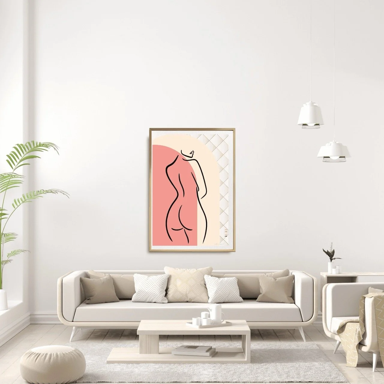 Female Figure with Orange Archway Wall Art Print, Sydney Artist - Eternal Art Prints - Eternal Art & Design