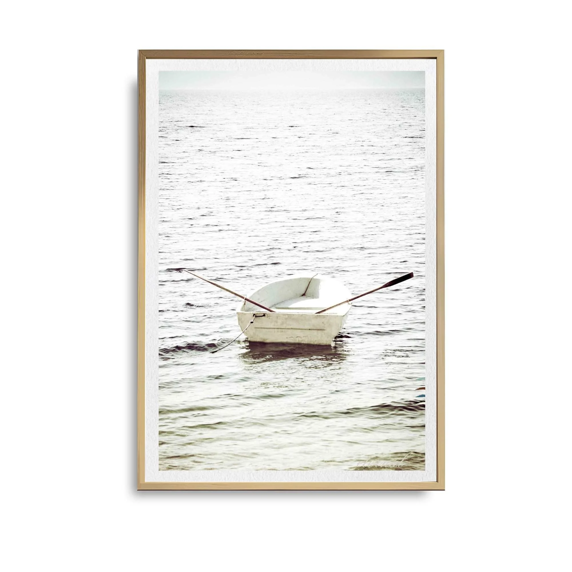 Nautical Rustic Tranquil Rowboat Wall Art Print, Eternal Art Prints - Eternal Art & Design