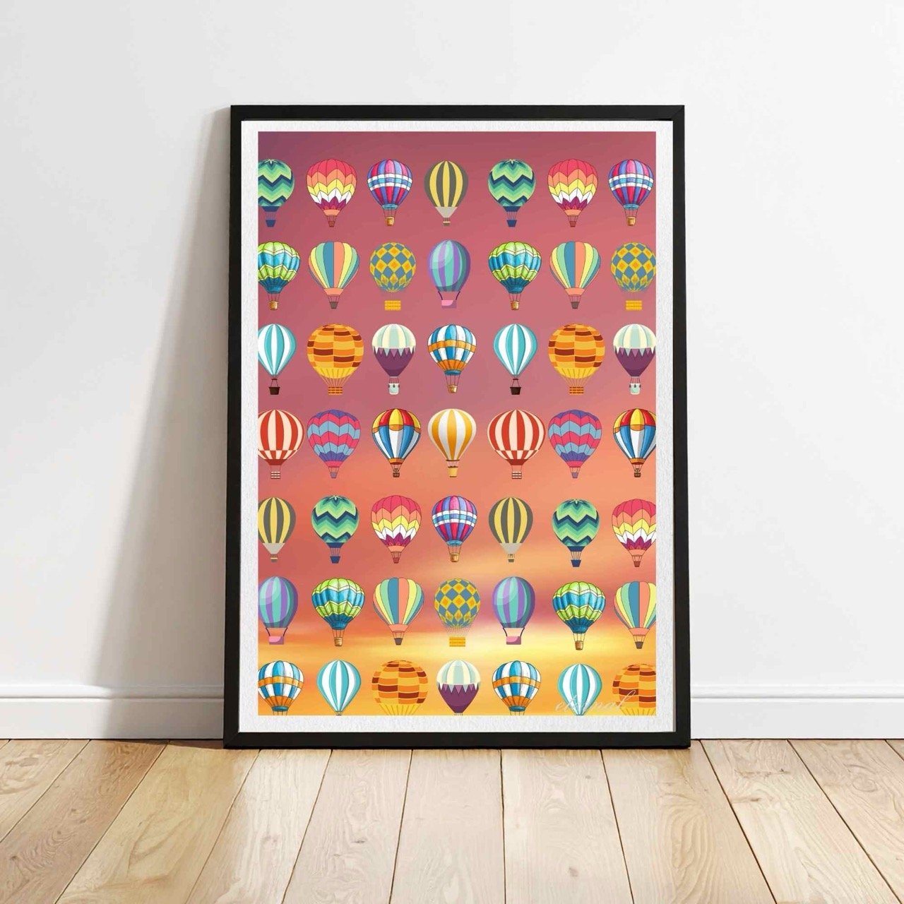 Sunset Balloon Adventure Art Print - Sydney Artist, Eternal Art Prints