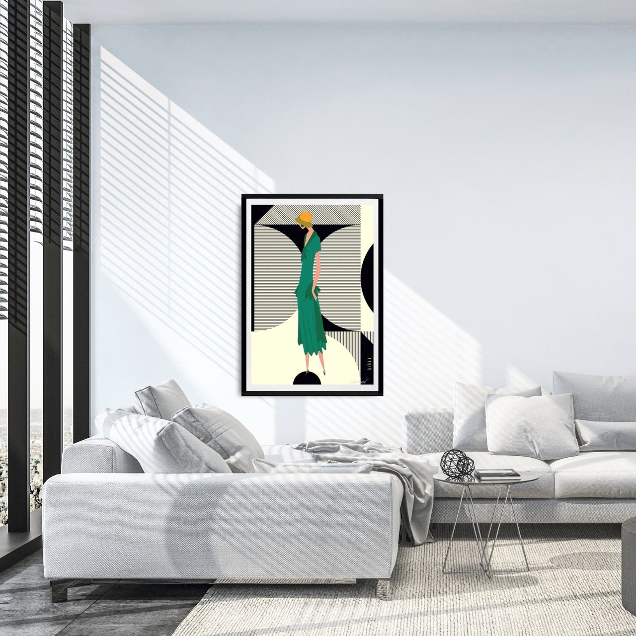 Glamorous 1920s Woman Art Deco Print 2 - Sydney Artist, Eternal Art Prints - Eternal Art & Design