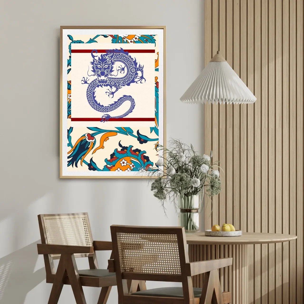 oak framed dragon print. I10010 Large_converted.webp