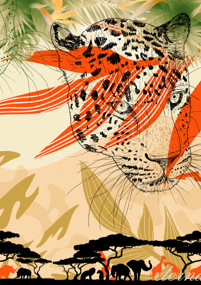 Cheetah on the Savannah Plains Wall Art Print, Eternal Art & Design - Eternal Art & Design