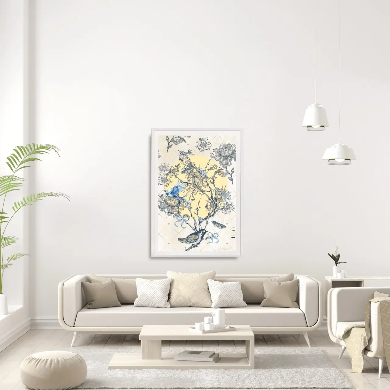 white framed bird print. I10013 (2) Large_converted.webp