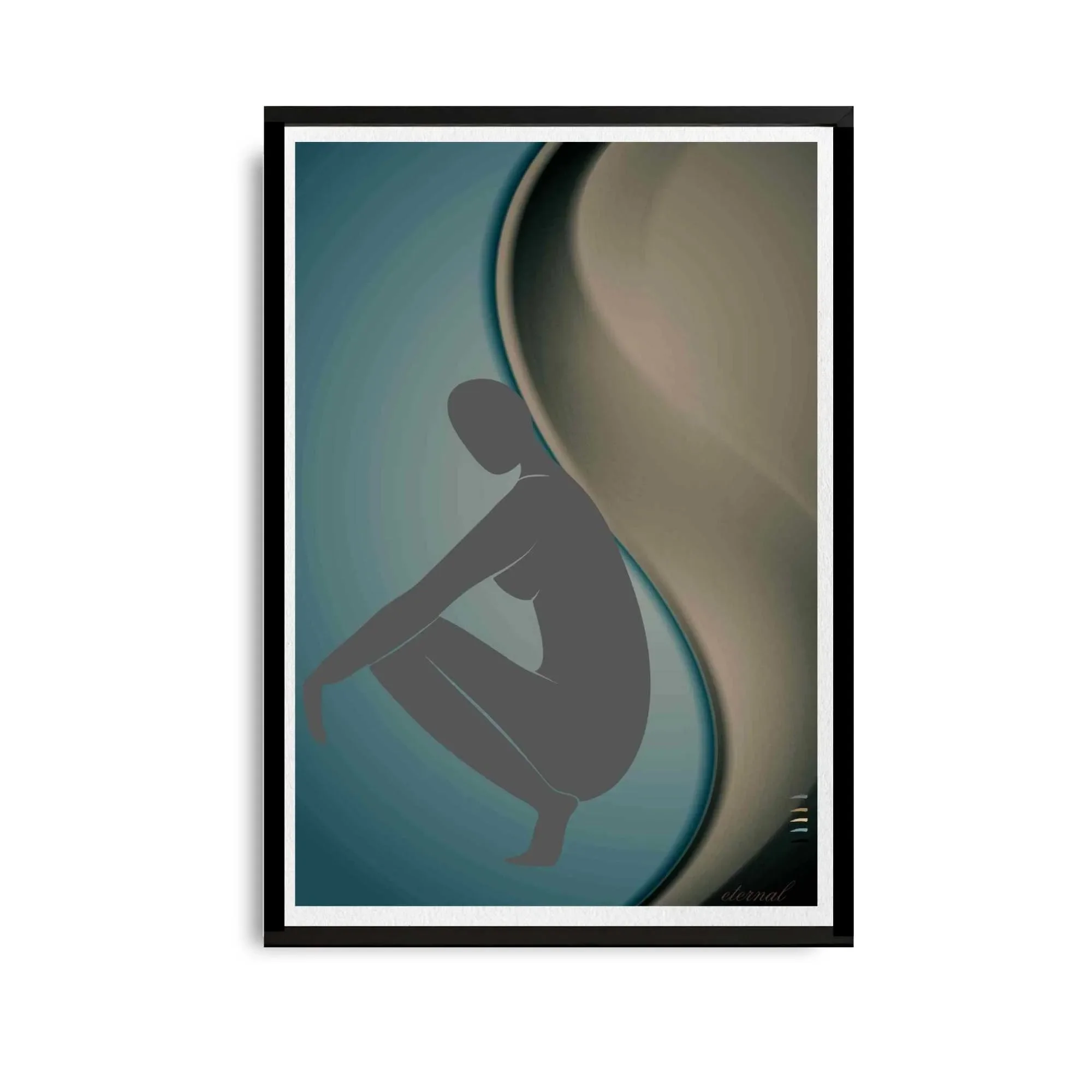 black framed figure print. N10023 wht bg_converted.webp