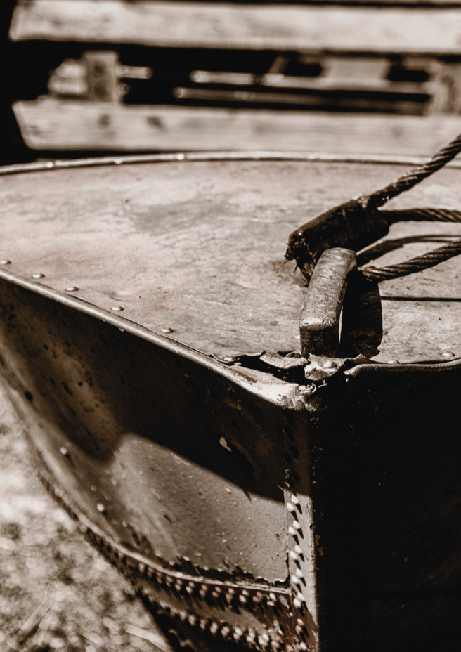 Rustic Wood Metal Boat Wall Art Print,Eternal Art & Design - Eternal Art & Design