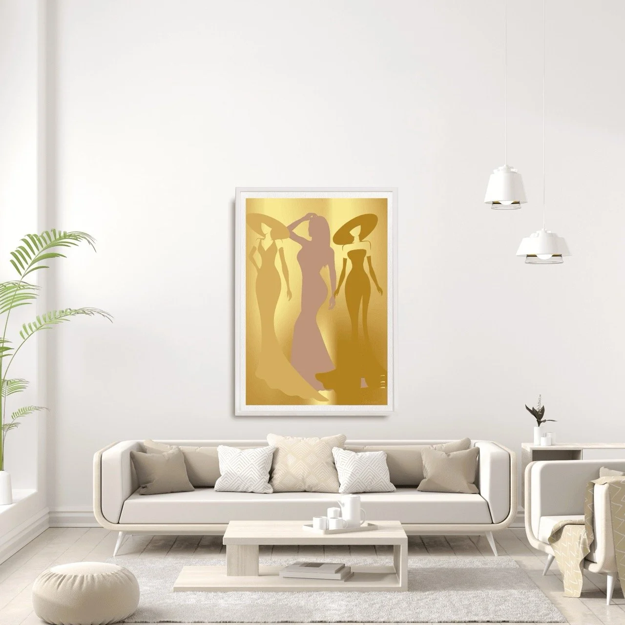 Female Stage Icons in Gold Art Print - Sydney Artist, Eternal Art Prints - Eternal Art & Design