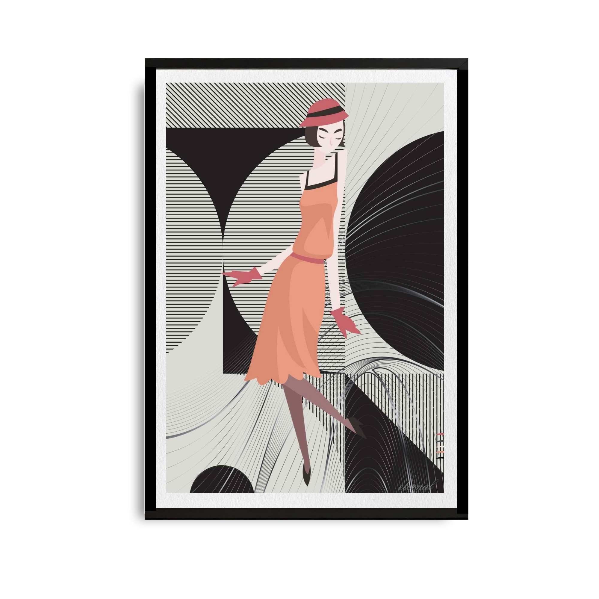 Glamorous 1920s Woman Art Deco Print - Sydney Artist, Eternal Art Prints - Eternal Art & Design
