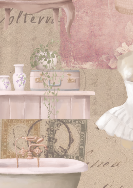 Vintage Pretty Pink Mannequin Wall Art, Eternal Art & Design - Eternal Art & Design