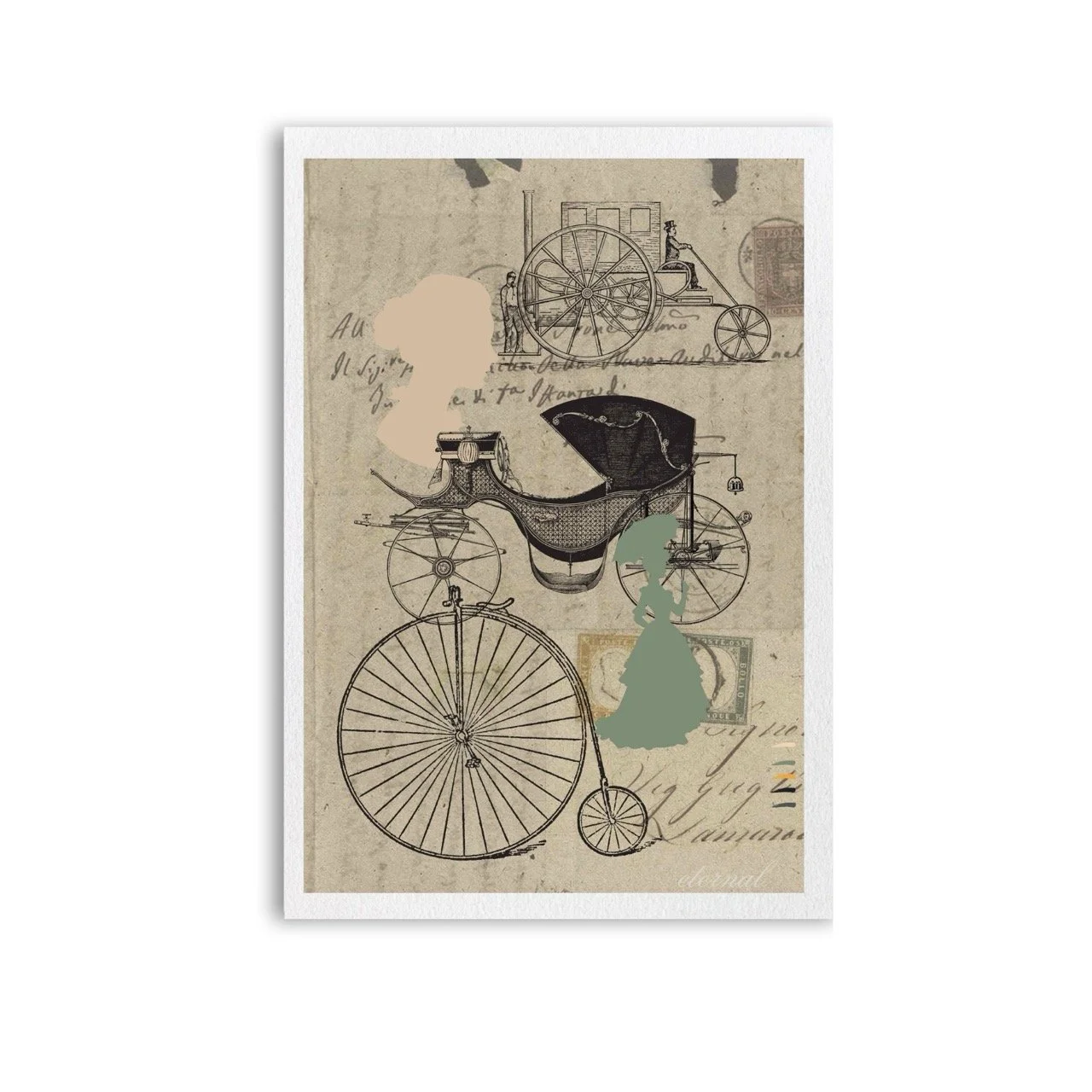 Vintage Cart and Buggy Wall Art Print, Eternal Art Prints - Eternal Art & Design