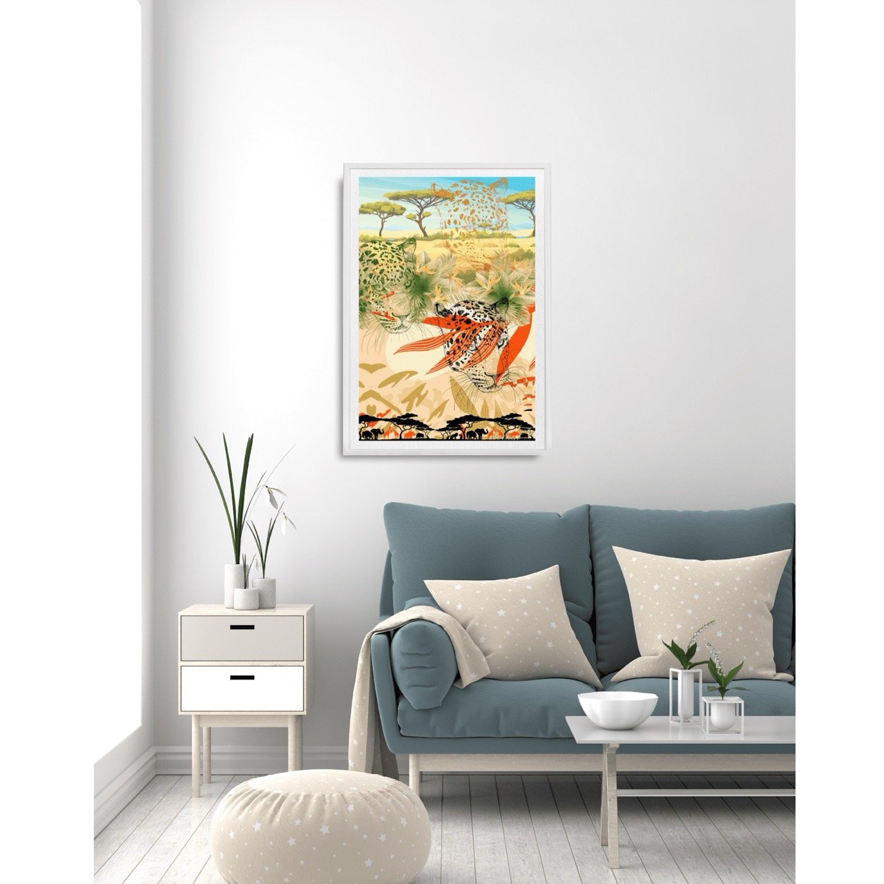 Cheetah on the Savannah Plains Wall Art Print, Eternal Art Prints - Eternal Art & Design