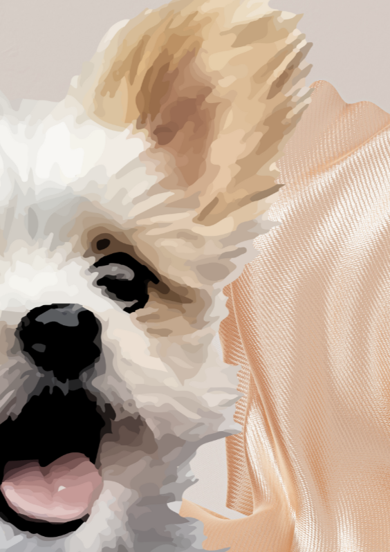 Yorkshire Terrier Puppy Love Wall Art Print - Sydney Artist, Eternal Art & Design - Eternal Art & Design