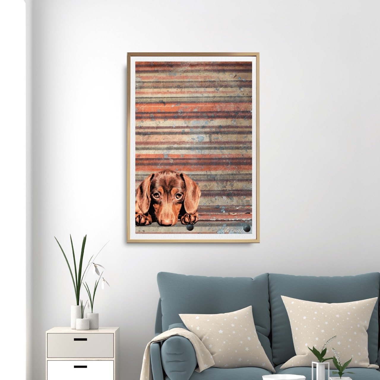 oak-framed-dachshund-print3.-A10025 Large.jpeg