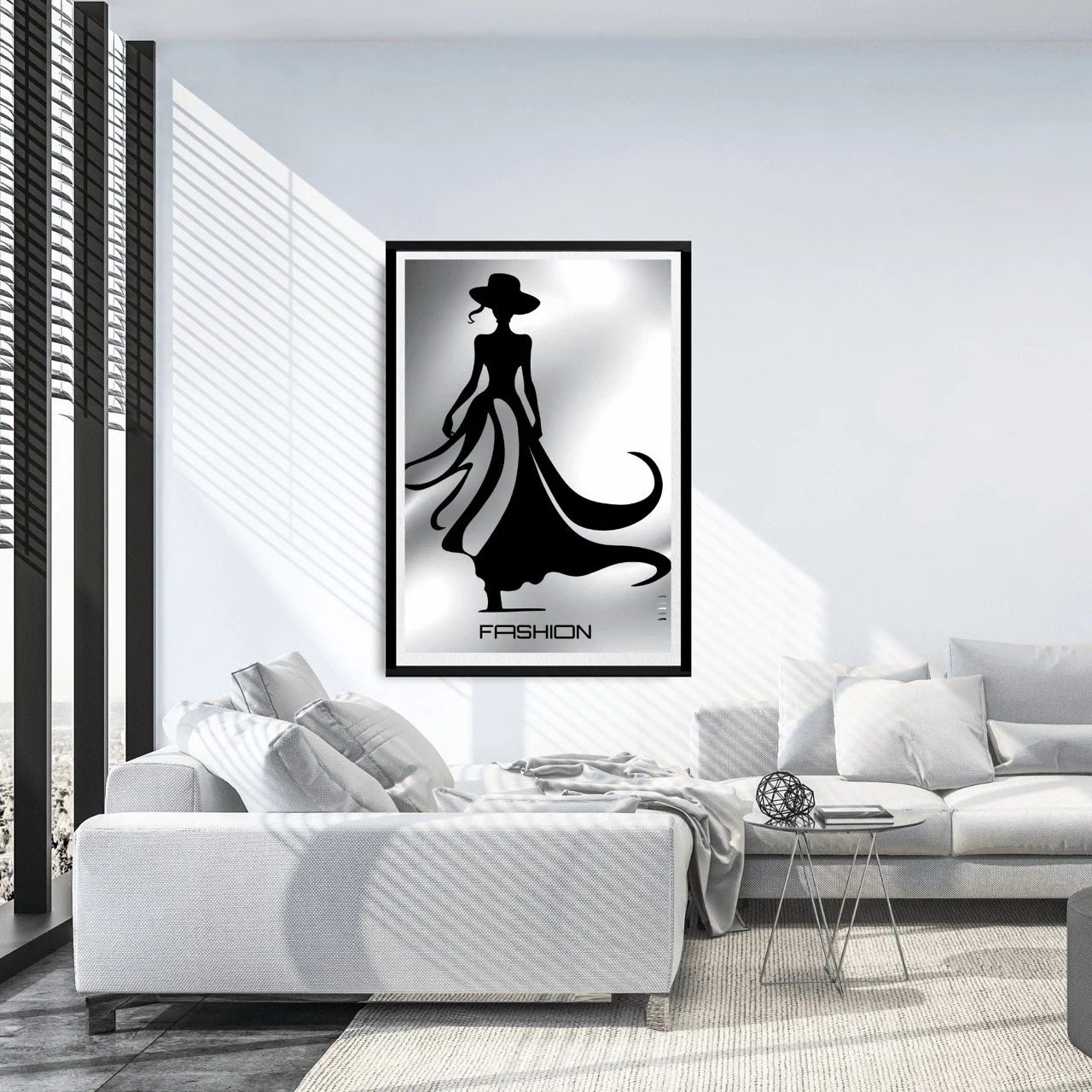 Fashion -inspired Female Silhouette Runway - Sydney Artist, Eternal Art Prints - Eternal Art & Design