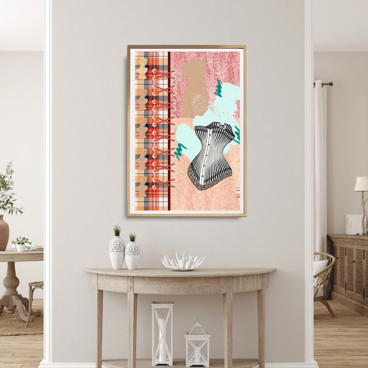 Vintage Corset Art Print, Sydney Artist - Eternal Art Prints - Eternal Art & Design