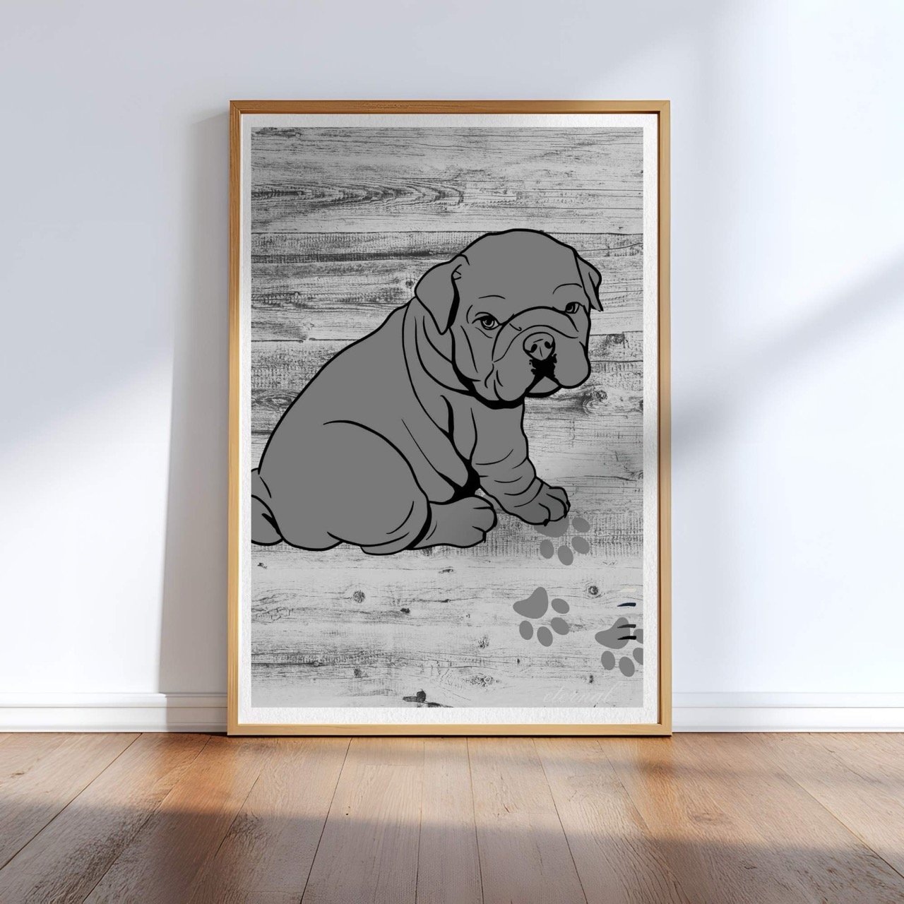 Puppy French Bulldog Wall Art Print - Sydney Artist, Eternal Art Prints - Eternal Art & Design