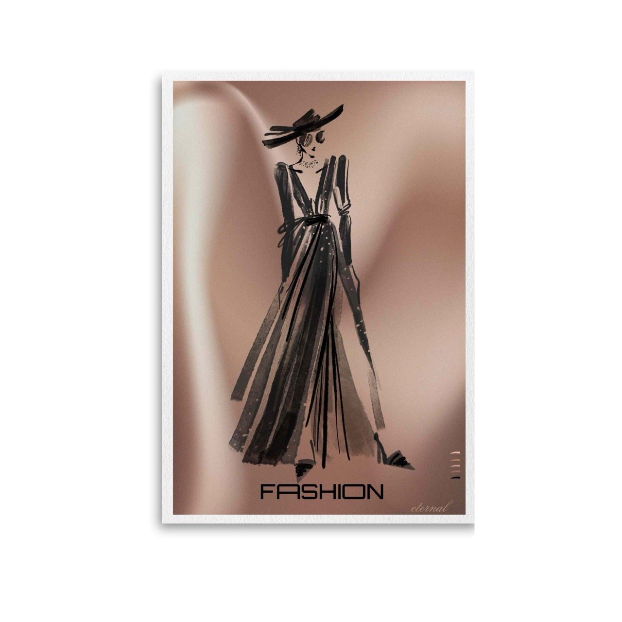 Fashion Stylist Female Silhouette Runway Print 1 - Sydney Artist, Eternal Art Prints - Eternal Art & Design