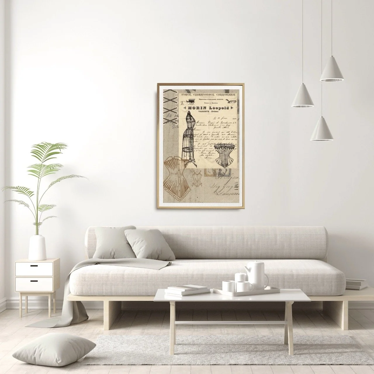 Vintage Corsetry Wall Art Print , Eternal Art Prints - Eternal Art & Design