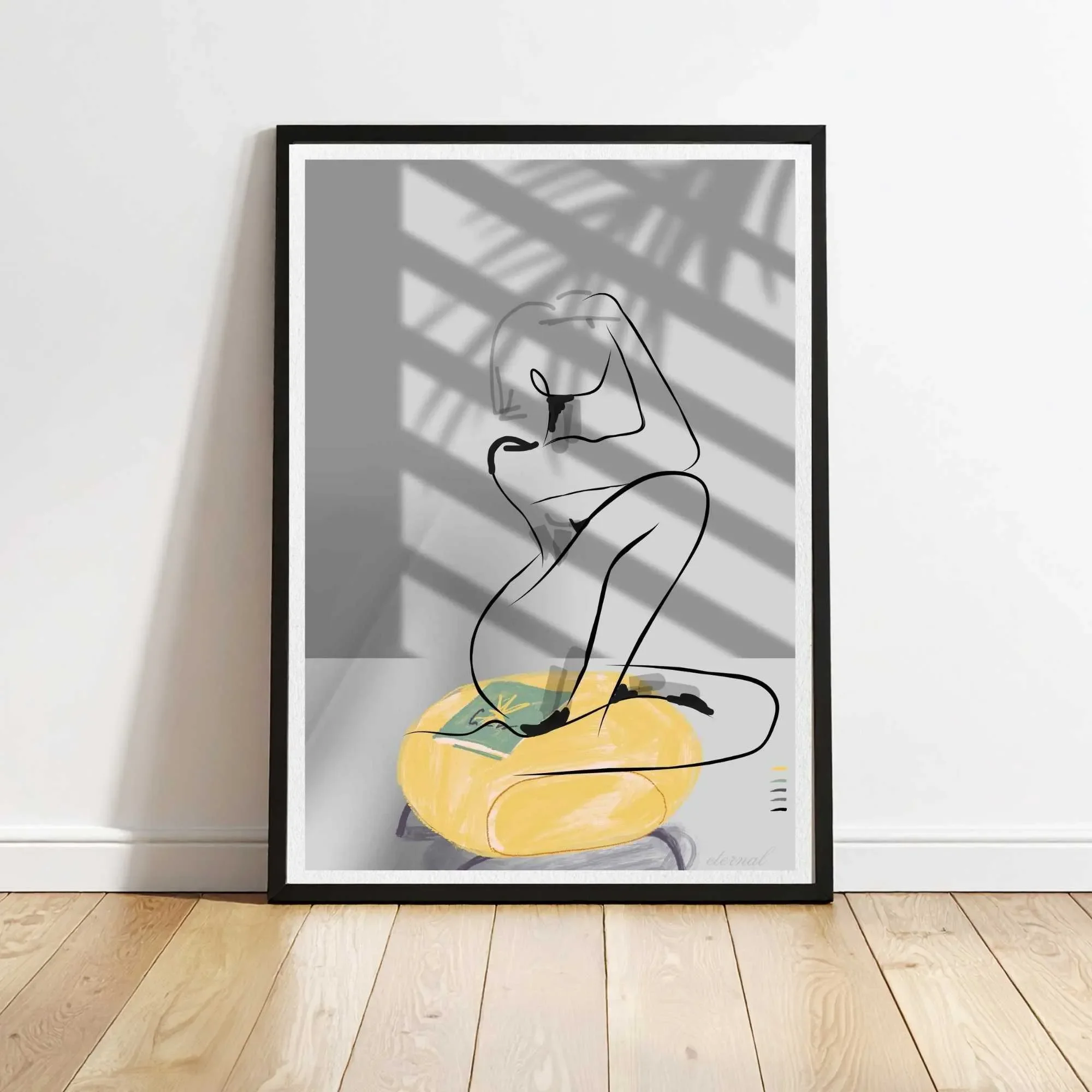 black framed seated figure N10033 cnr_converted.webp