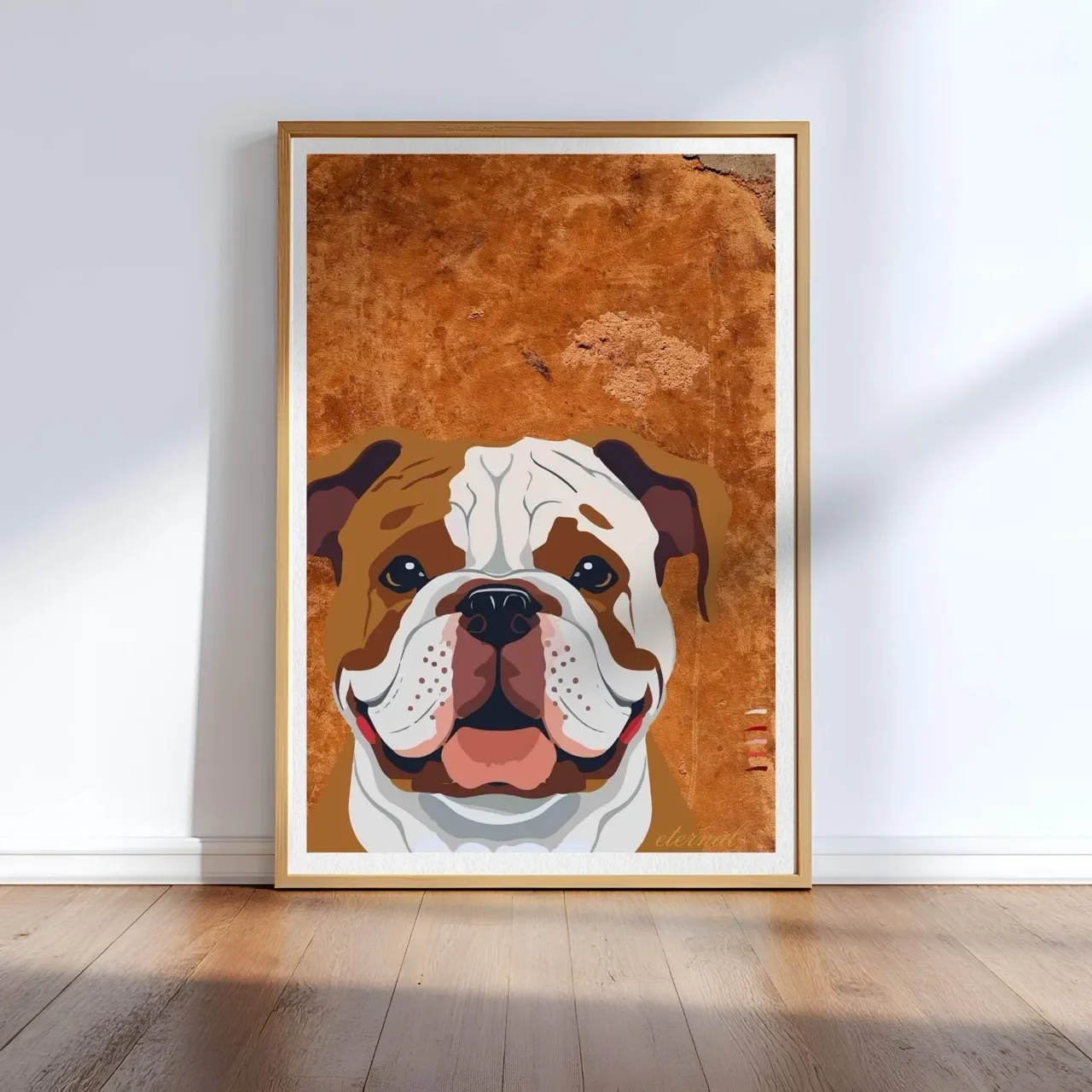 Bulldog Face Wall Art Print - Sydney Artist, Eternal Art Prints