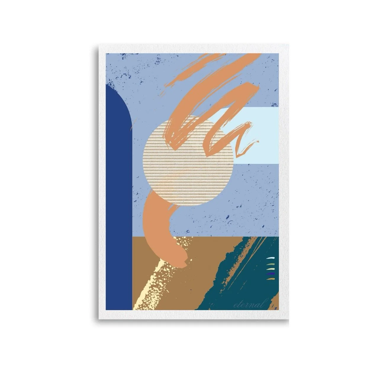 Modern Abstract Brushstrokes Art Print - Sydney Artist, Eternal Art Prints - Eternal Art & Design