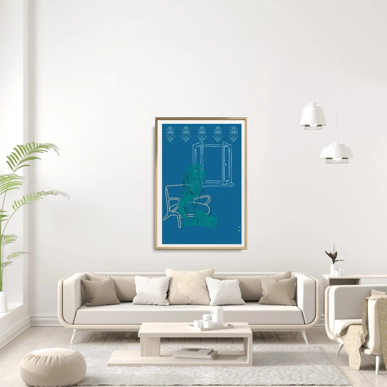 Female figure Nude in Window Wall Art Print, Sydney Artist - Eternal Art Prints - Eternal Art & Design