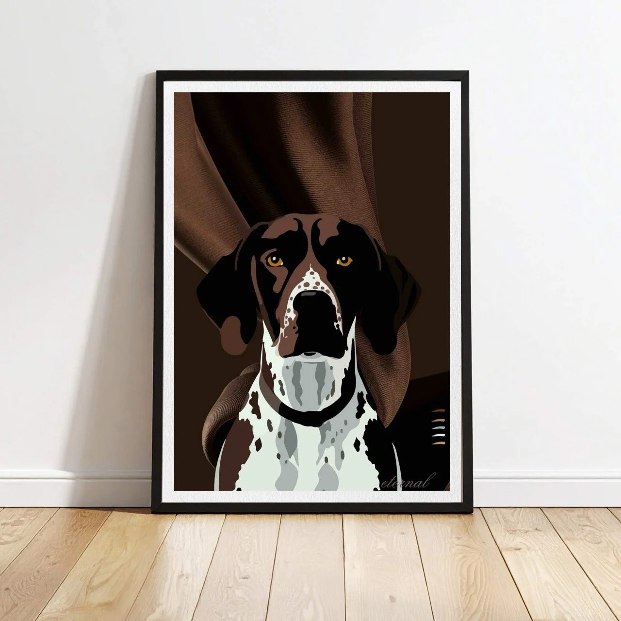German Shorthair Pointer Dog Wall Art Print - Sydney Artist, Eternal Art & Design