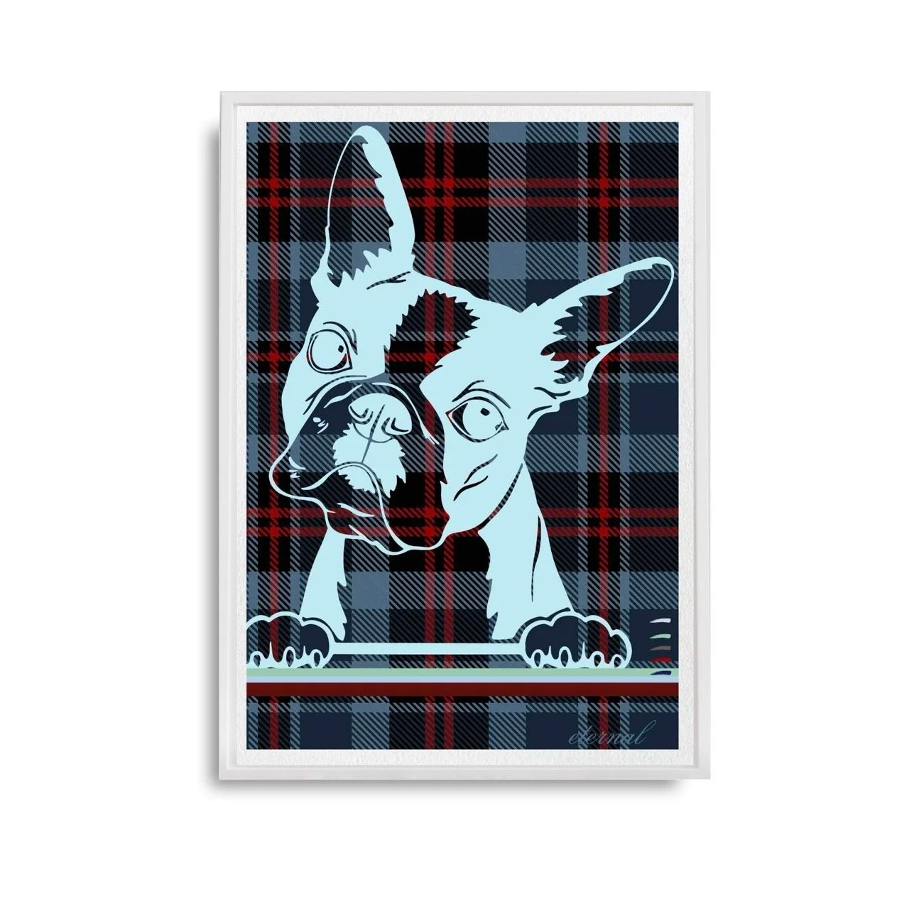 Puppy Boston Terrier Wall Art Print - Sydney Artist, Eternal Art Prints - Eternal Art & Design