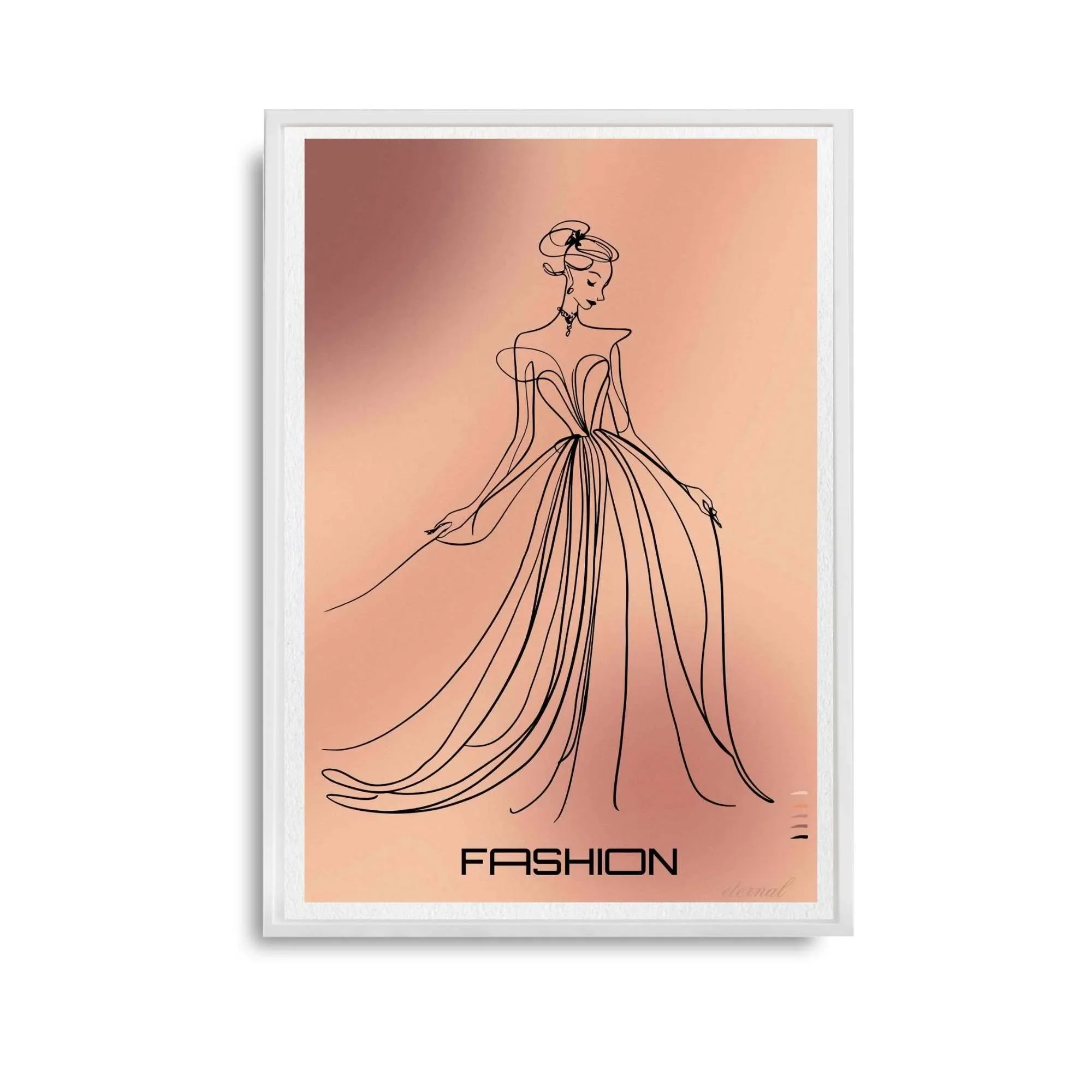 Fashion-inspired Female in Gown Art Print - Sydney Artist, Eternal Art Prints