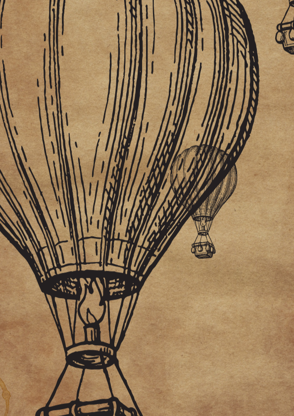 Hot Air Balloons Wall Art Print , Eternal Art & Design - Eternal Art & Design