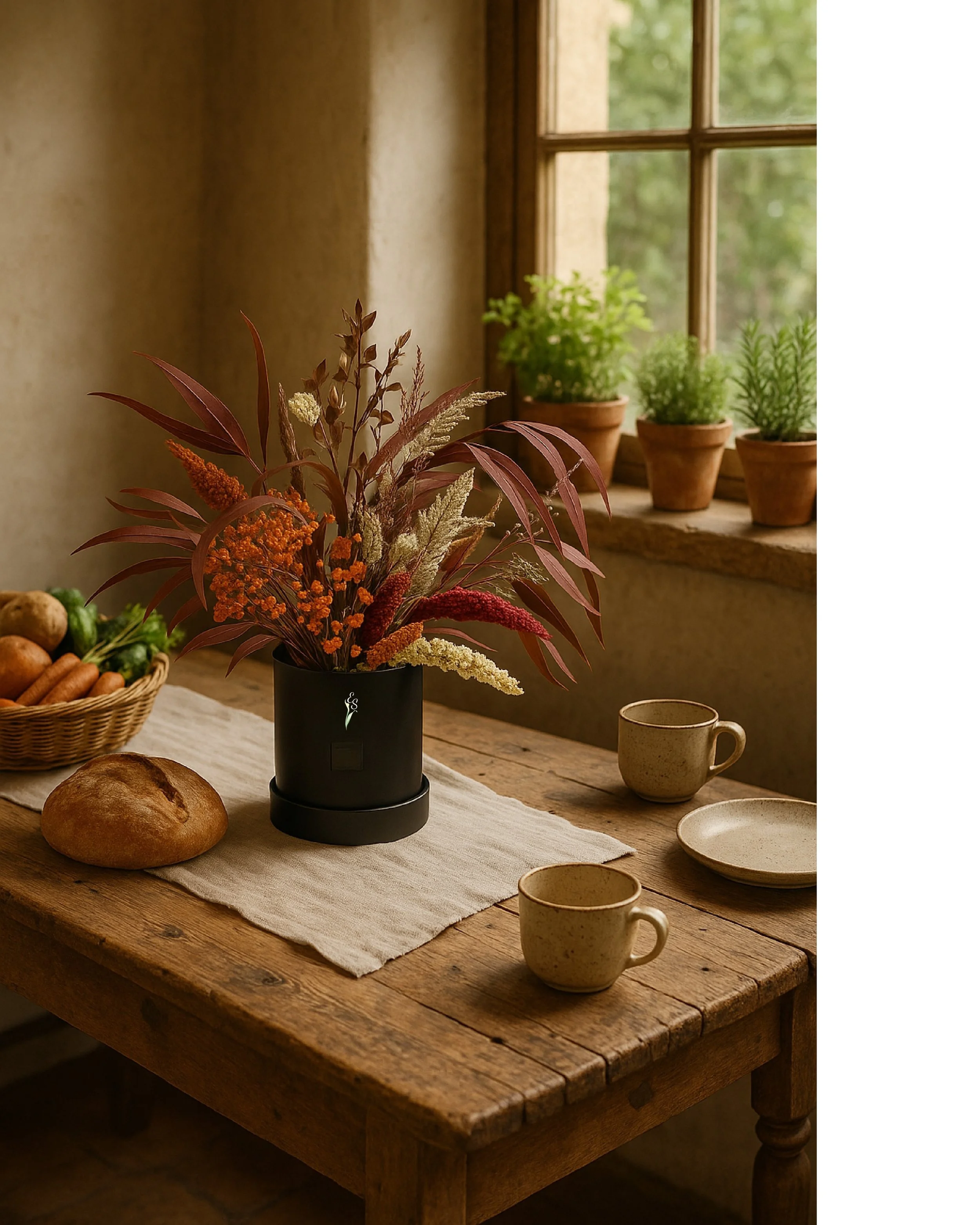 Crimson Harvest Bouquet Gift Box - Eternal Stems. Handcrafted dried & preserved arrangement - Eternal Art & Design